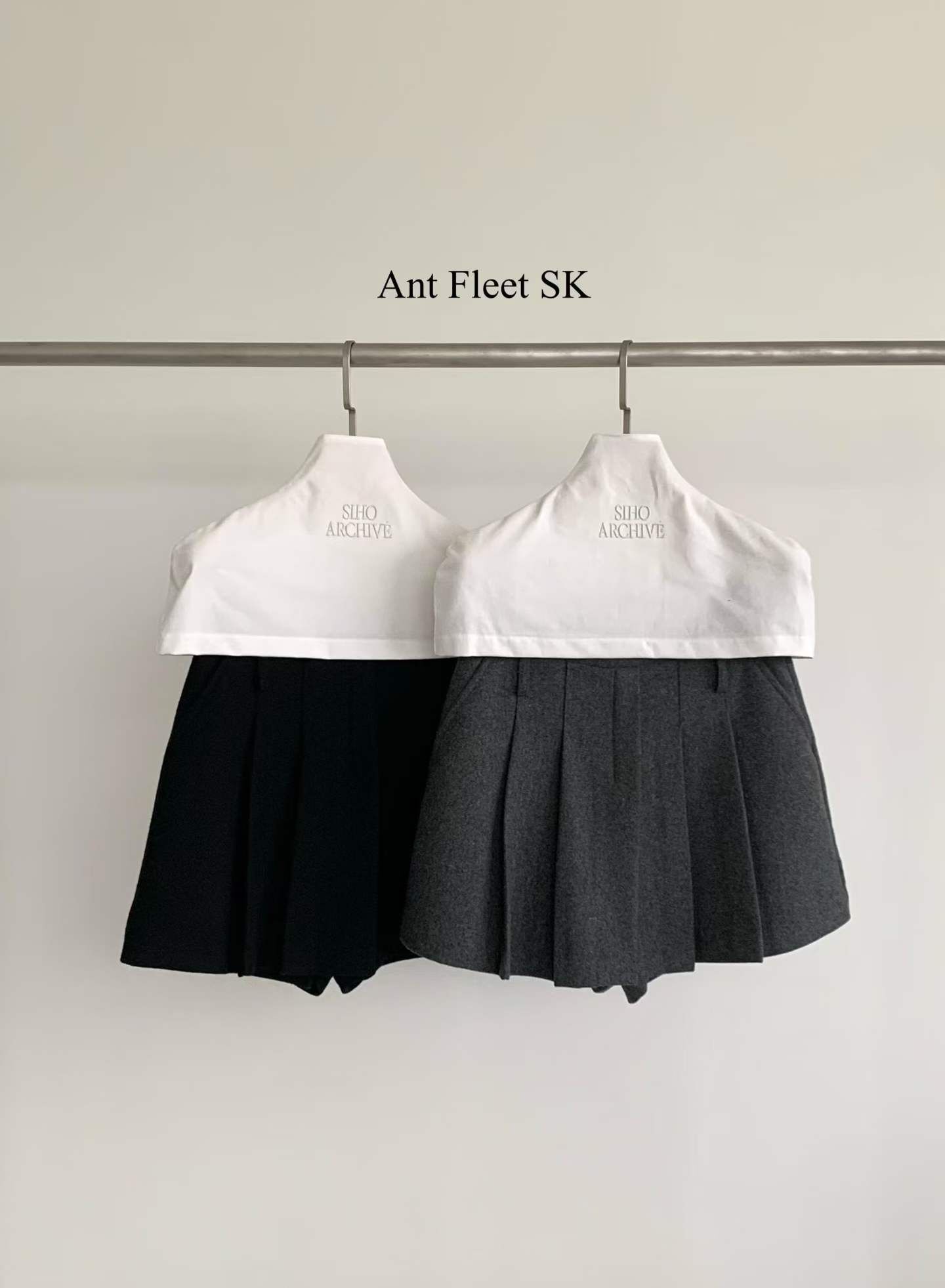 AP5110 甜美壓褶百褶小短裙褲