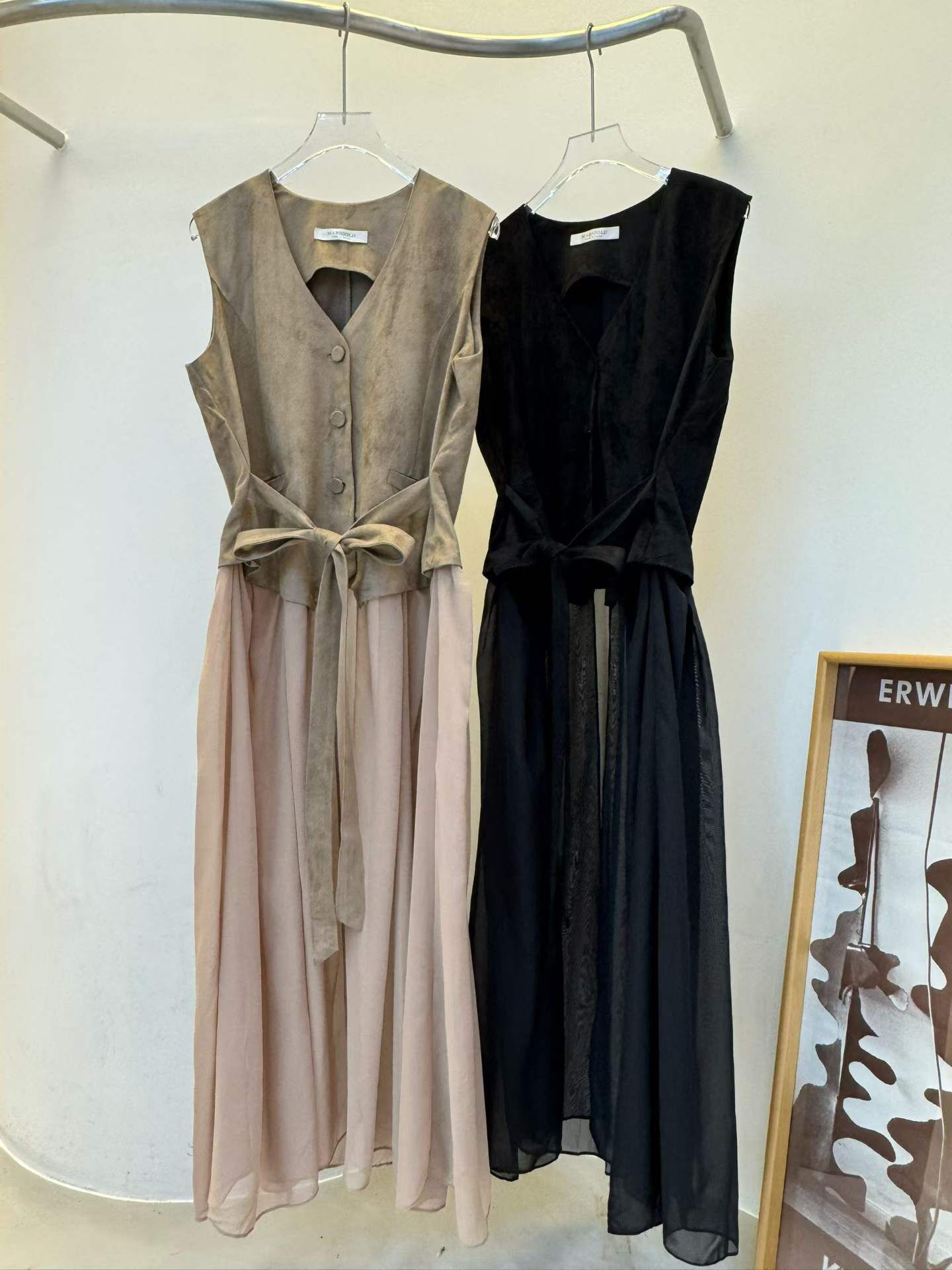 MG5104 率性拼接連身裙