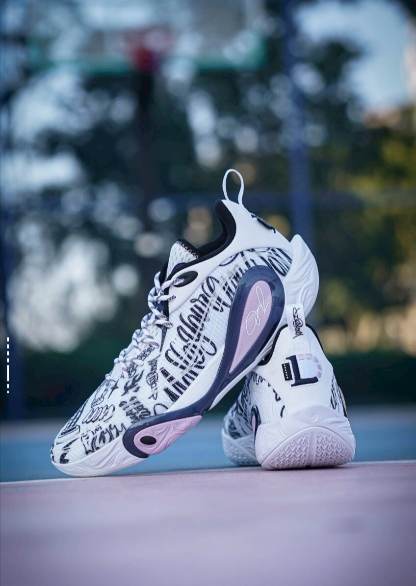 <連線代購商品>男鞋 李寧 LI-NING WADE DLO 1 X Jay Flow聯名 塗鴉 耐磨 緩震 支撐 實戰 籃球鞋【ABPV009-18】D'Angelo Russell