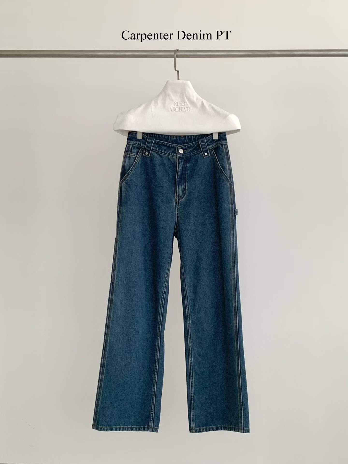 AP5123 高腰工裝直筒牛仔褲