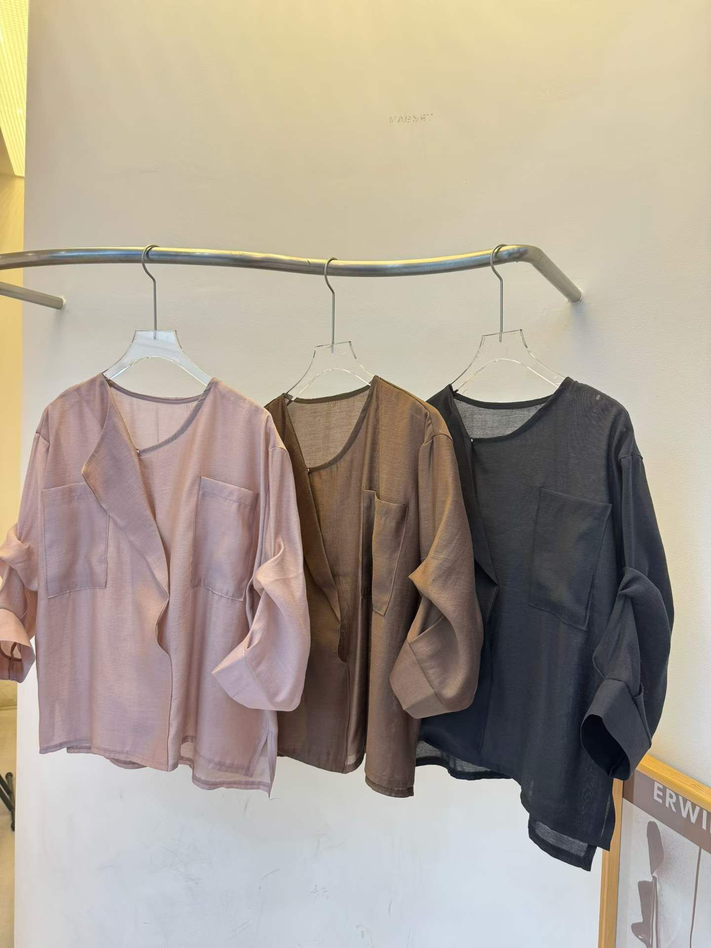 MG5117 不規則中袖上衣