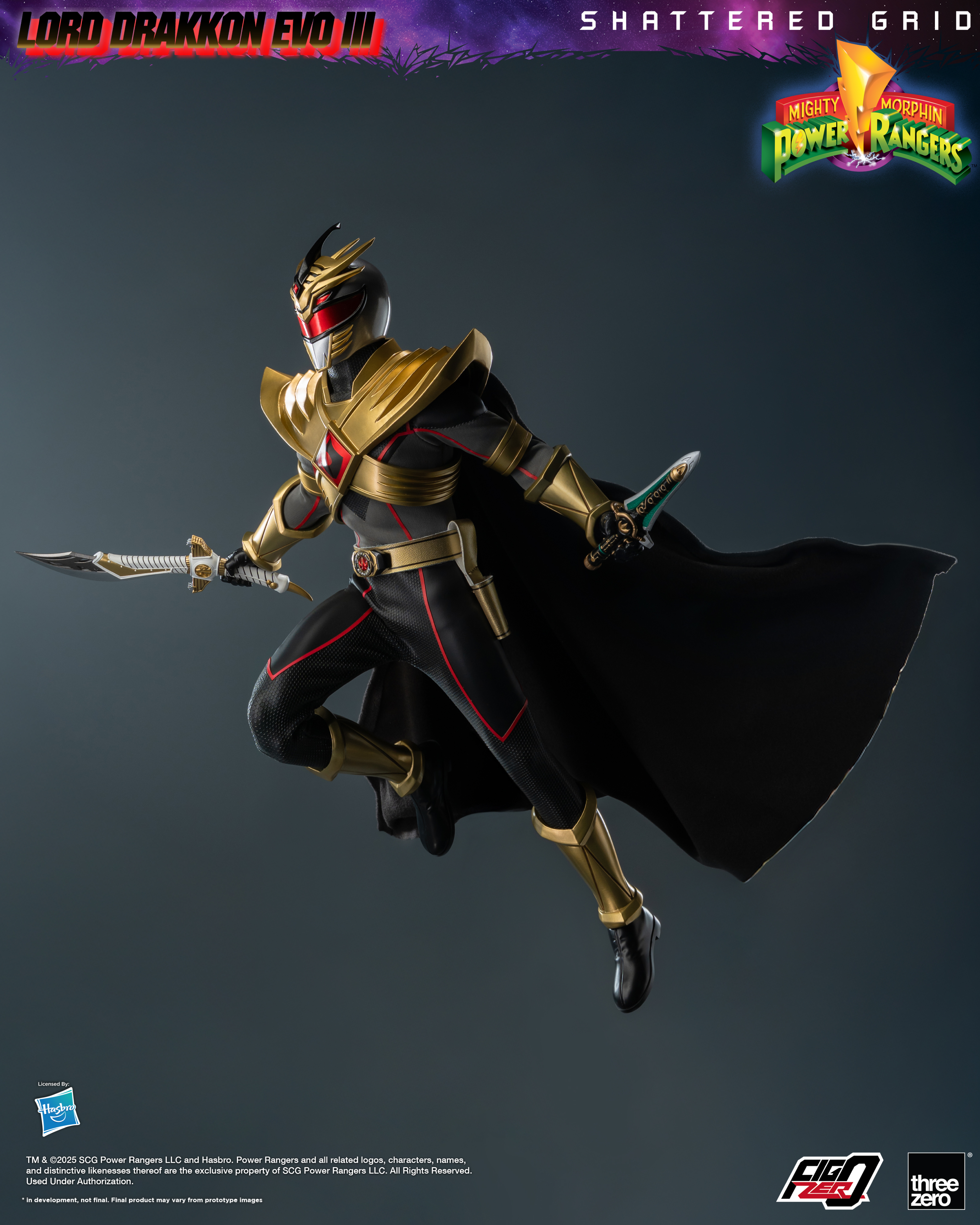 [訂金]Threezero Mighty Morphin Power Rangers: Shattered Grid - FigZero 1/6 Lord Drakkon Evo III