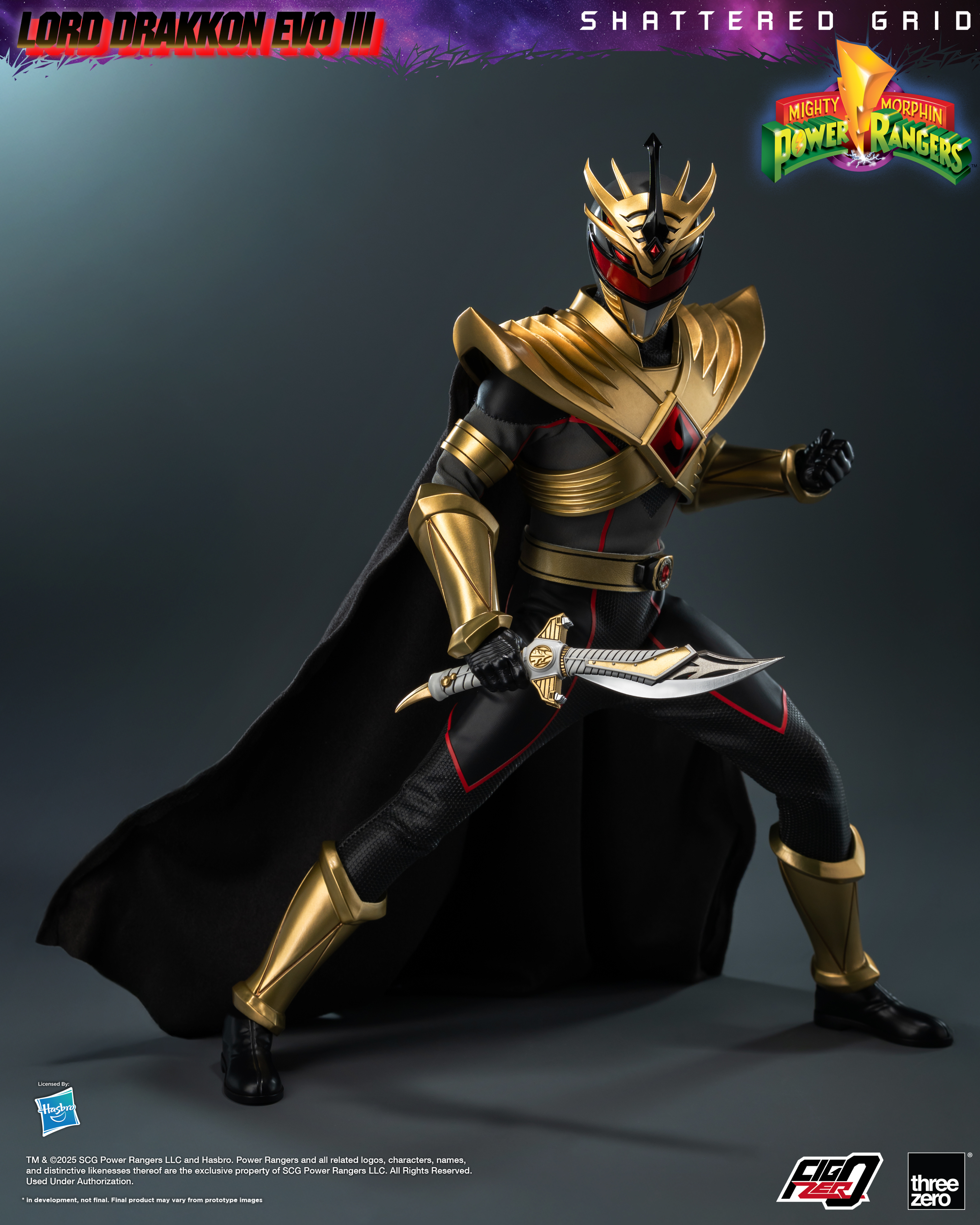 [訂金]Threezero Mighty Morphin Power Rangers: Shattered Grid - FigZero 1/6 Lord Drakkon Evo III