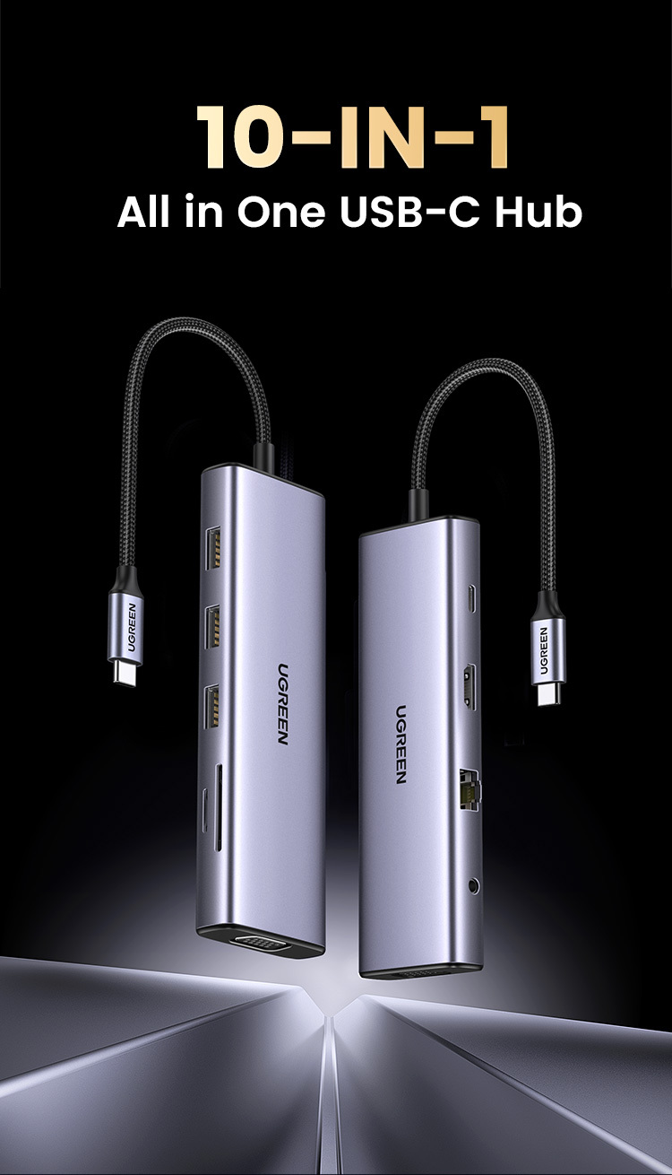 Ugreen 10合1 USB-C 集線器_CM498-15601