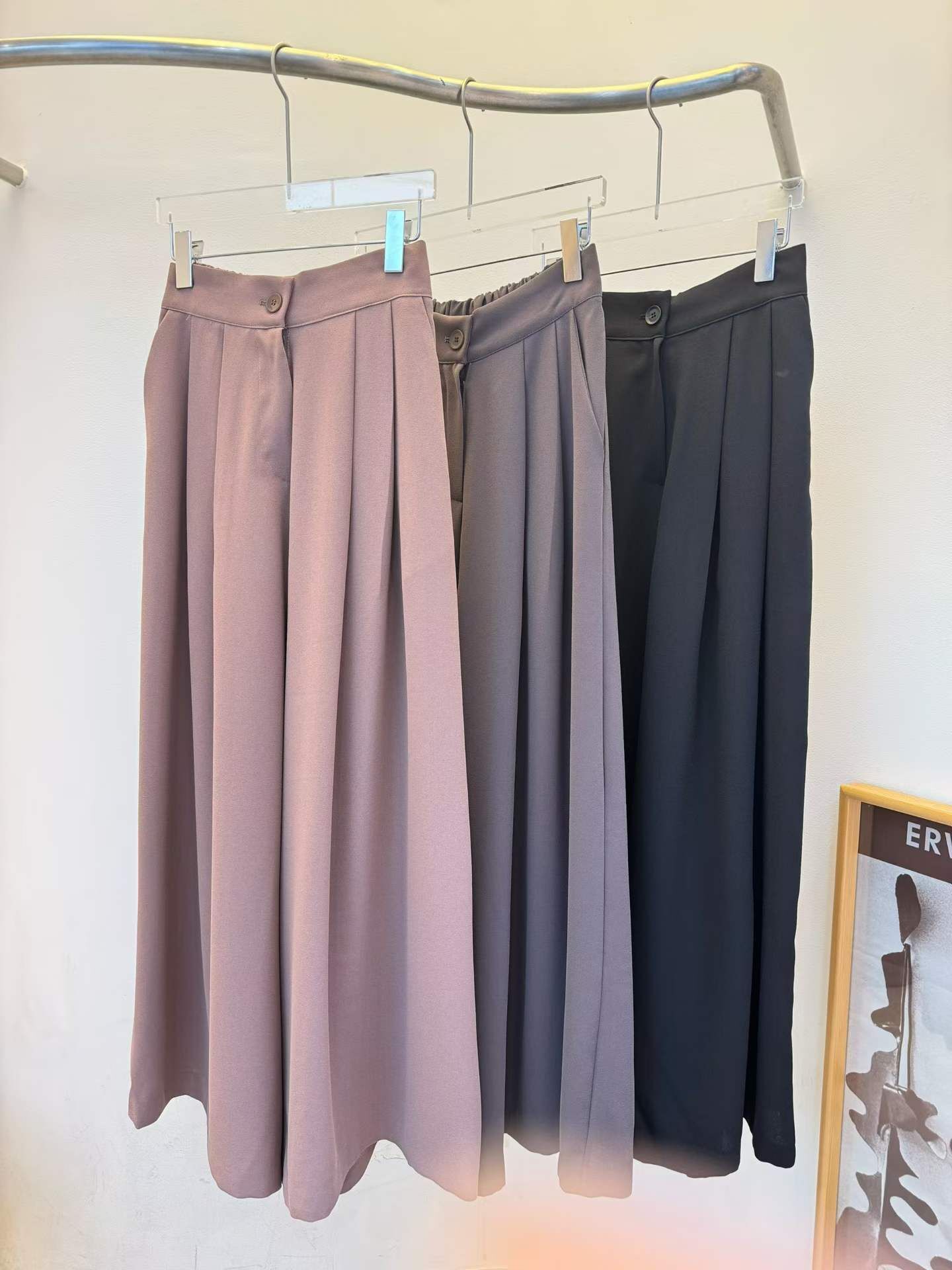 MG5119 百摺長裙褲