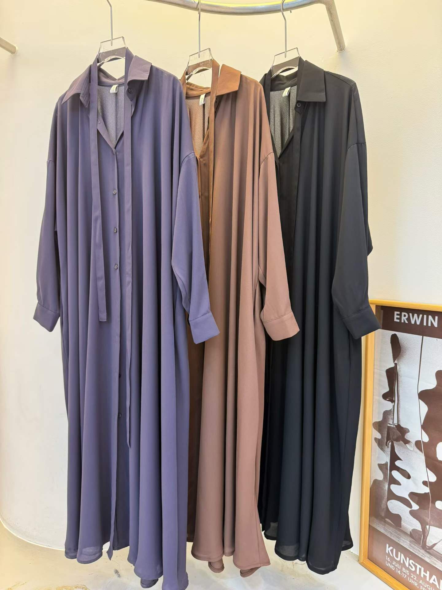 MG5126 雪紡飄飄恤衫連身裙