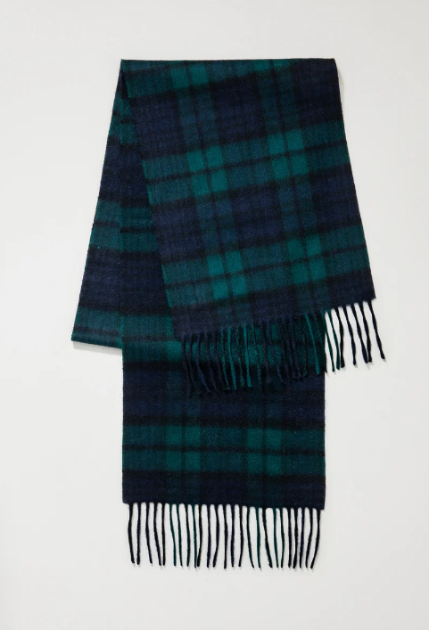 S22 Heritage Tartan Cashmere Scarf - Blackwatch 頸巾size: 160CMx25CM 羊絨加長size：190CMx30CM 100%蘇格蘭製造 羊毛$188 羊絨$488 羊絨加長$688