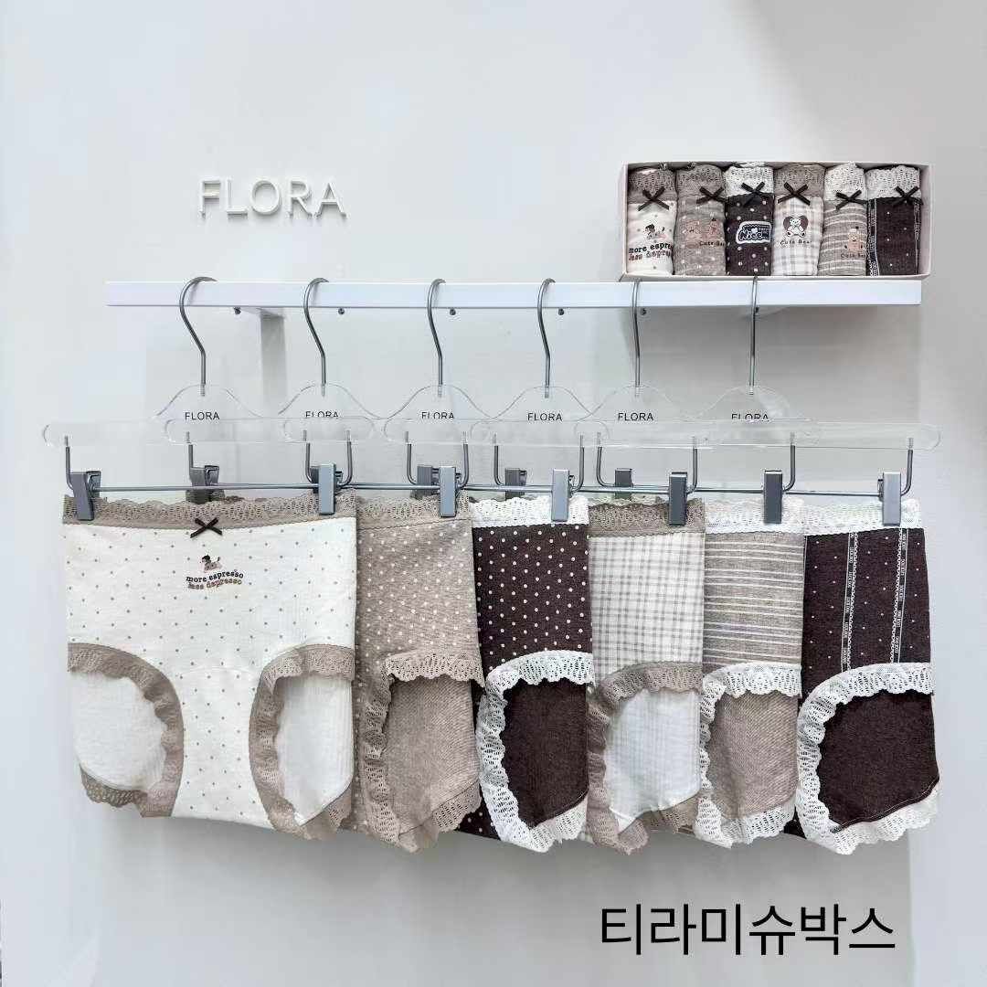 FL5109 可愛風蕾絲邊小V內褲（一套六條）