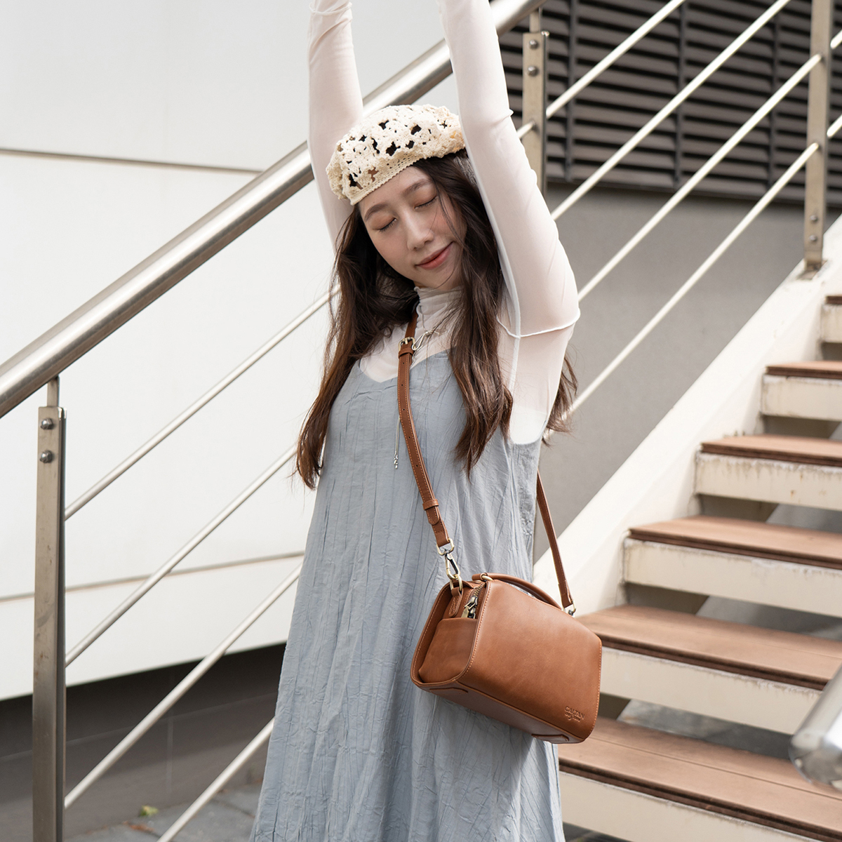 Elm Satchel經典真皮橫式醫生包-234081ht