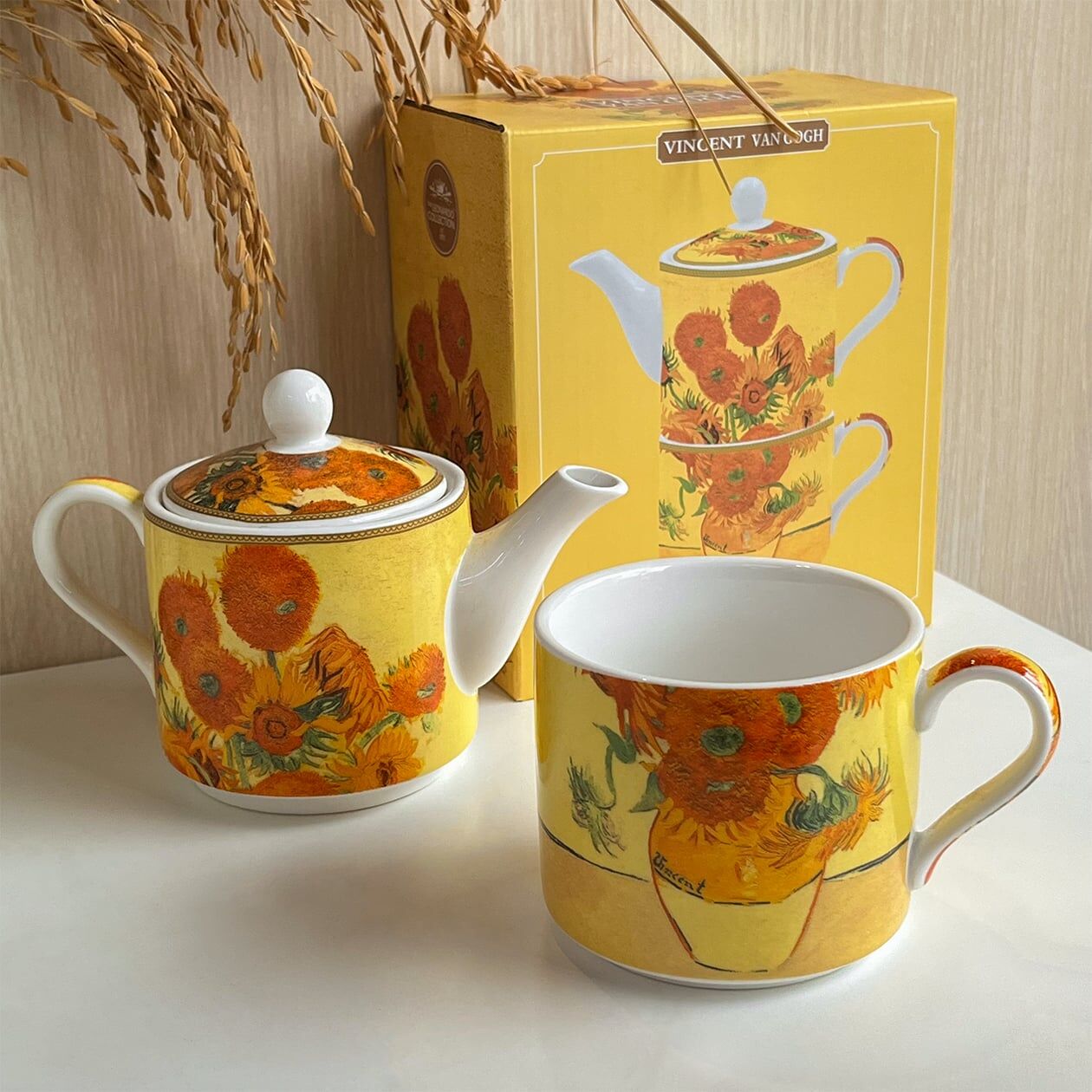 lesserpavey,vangogh,莫內,茶壺,個人杯壺組,杯壺,杯壺組,午茶組,單人杯壺組,個人杯壺組,子母壺,內湖,換個角度有限公司