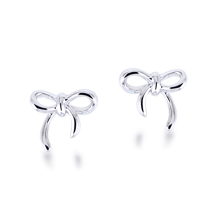 925純銀「蝴蝶結」耳環-NNSNE0071