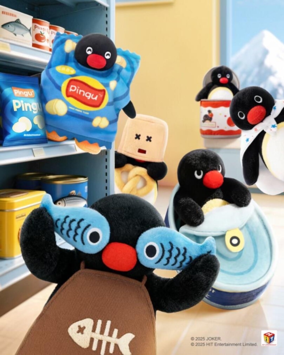 新款 企鵝家族 Pingu 躲貓貓系列 毛絨掛件 盲盒