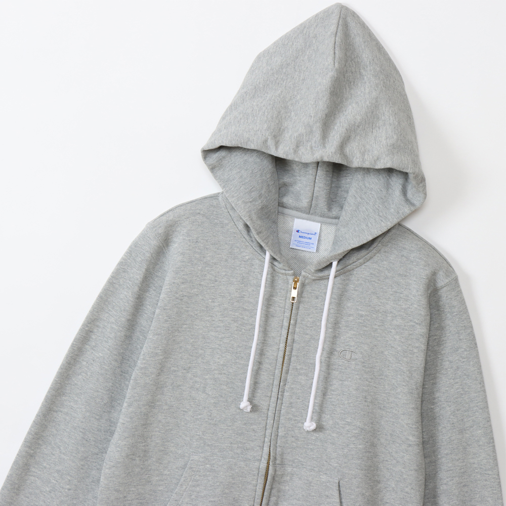 女款-BASIC 小C刺繡連帽外套-灰色（CW-Y108-070）