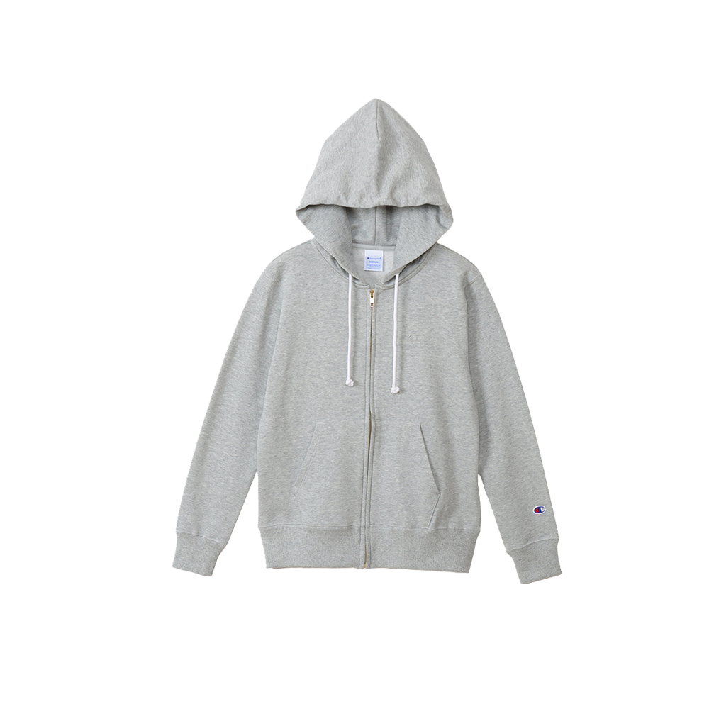 女款-BASIC 小C刺繡連帽外套-灰色（CW-Y108-070）