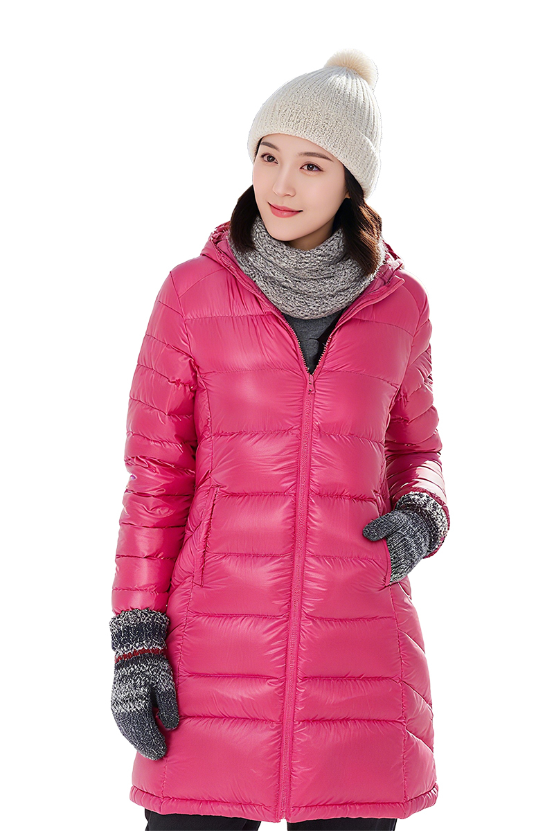 頂級白鵝絨  中長版羽絨外套｜女款 8198