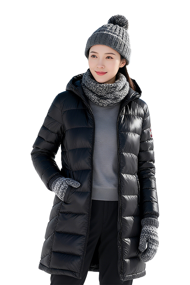 頂級白鵝絨  中長版羽絨外套｜女款 8198