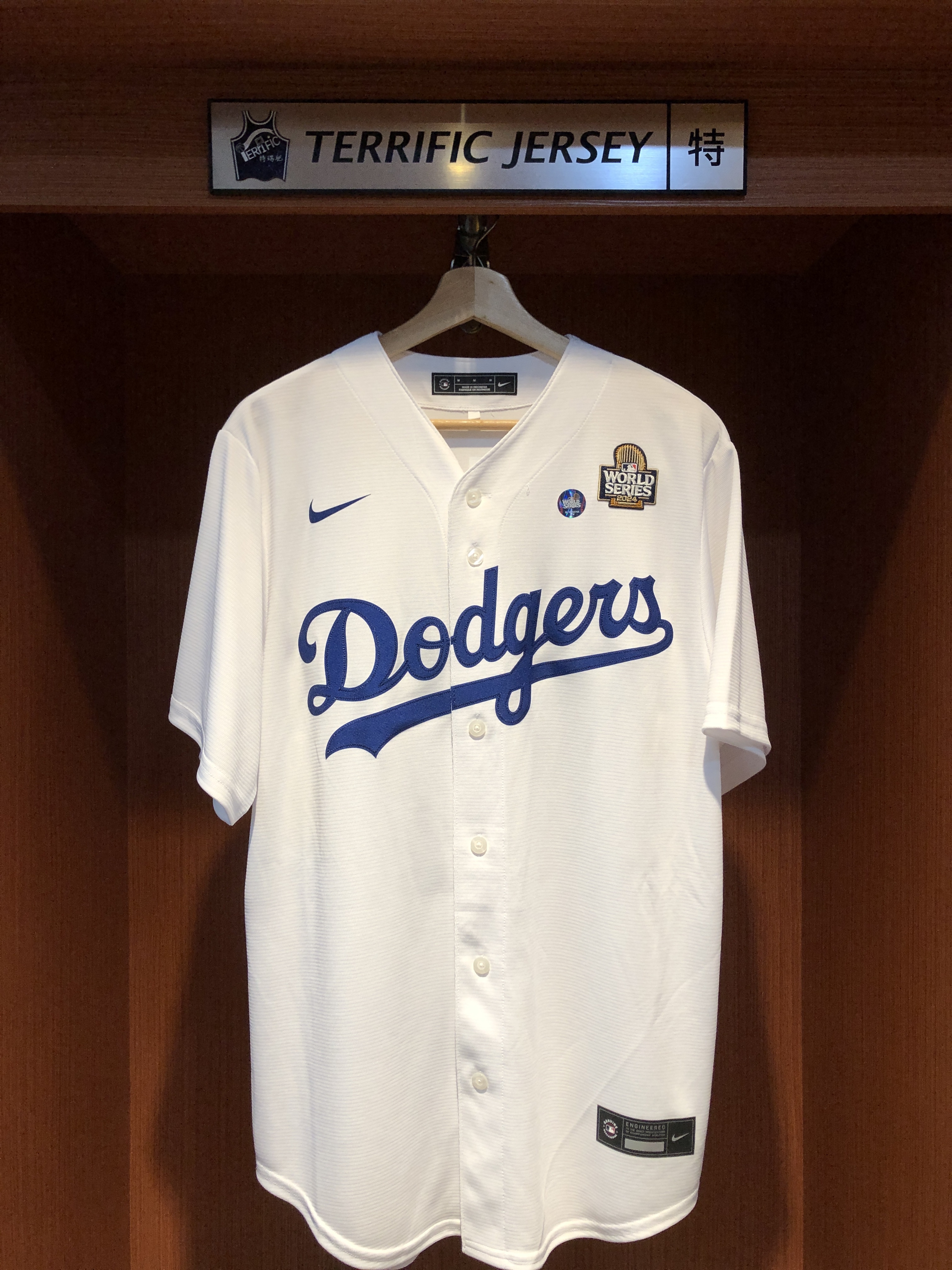 MLB球衣 Shohei Ohtani 洛杉磯道奇白 世界大賽章 Nike Replica Player Name Jersey 球迷版 熱轉印 全新