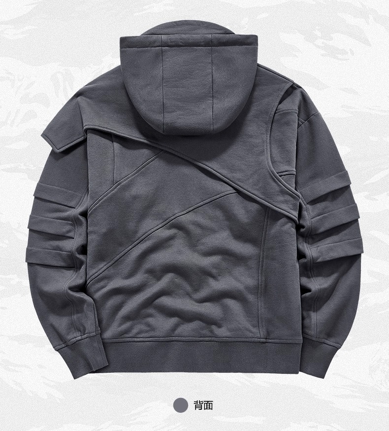 𝙏𝙀𝘾𝙃𝙒𝙀𝘼𝙍  多層次廢土連帽衛衣