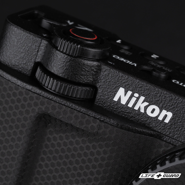 Nikon ZR 貼膜細節圖，LIFE+GUARD 專機專屬設計開版