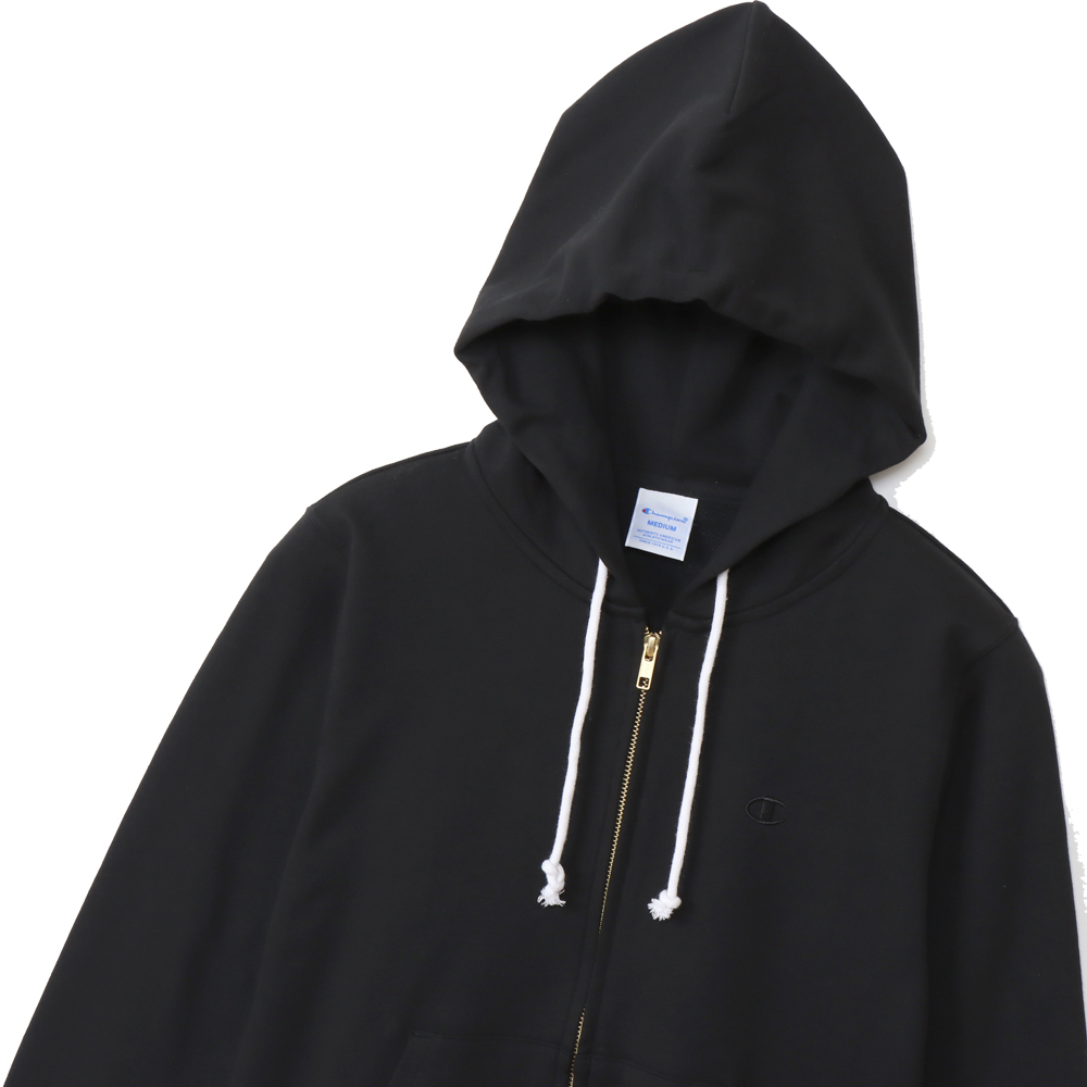 女款-BASIC 小C刺繡連帽外套-黑色（CW-Y108-090）