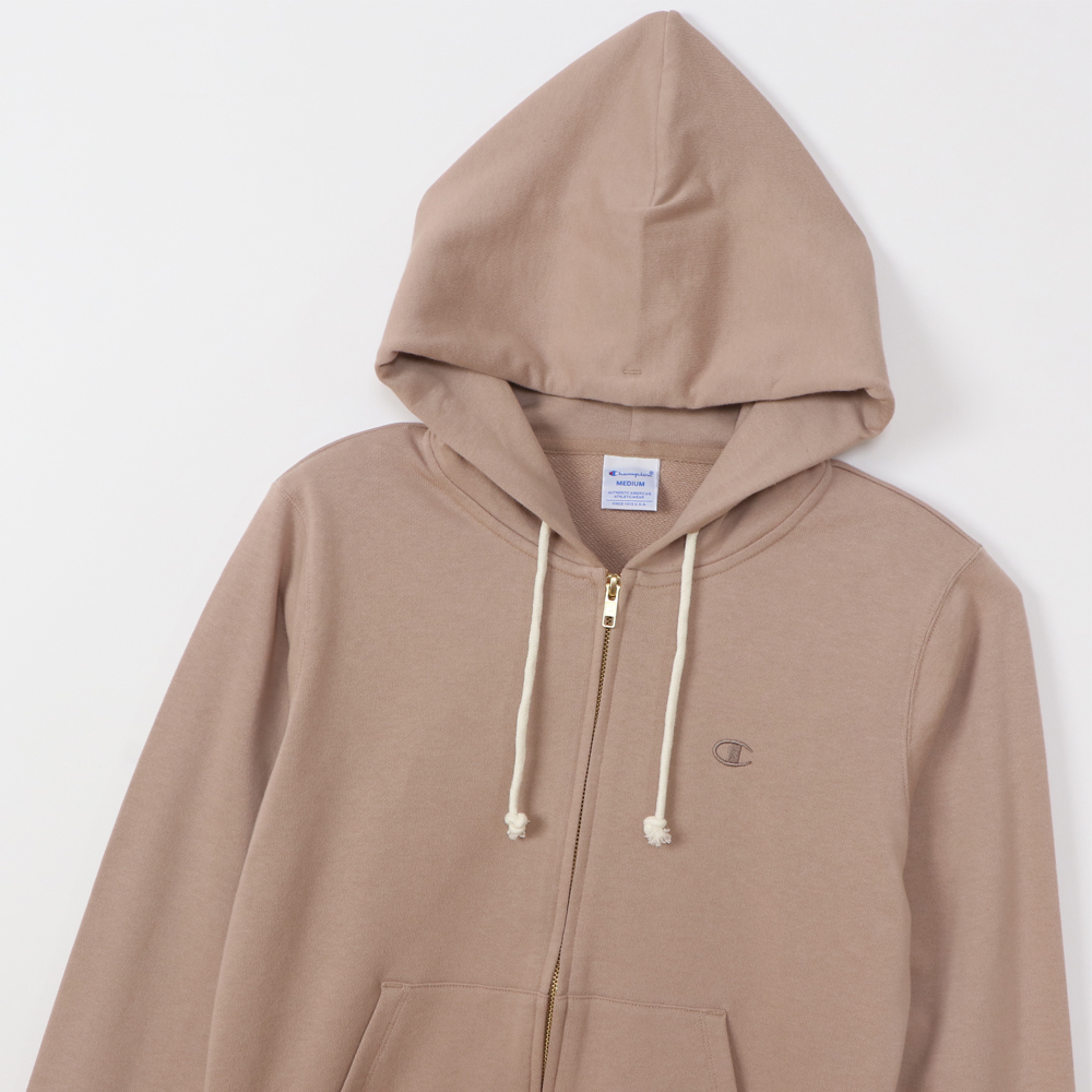 女款-BASIC 小C刺繡連帽外套-摩卡色（CW-Y108-788）