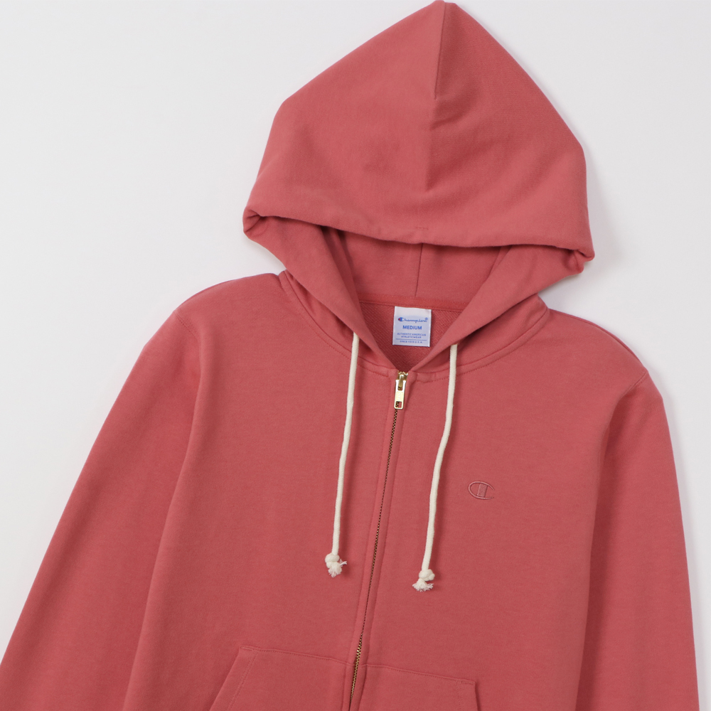 女款-BASIC 小C刺繡連帽外套-粉紅色（CW-Y108-932）