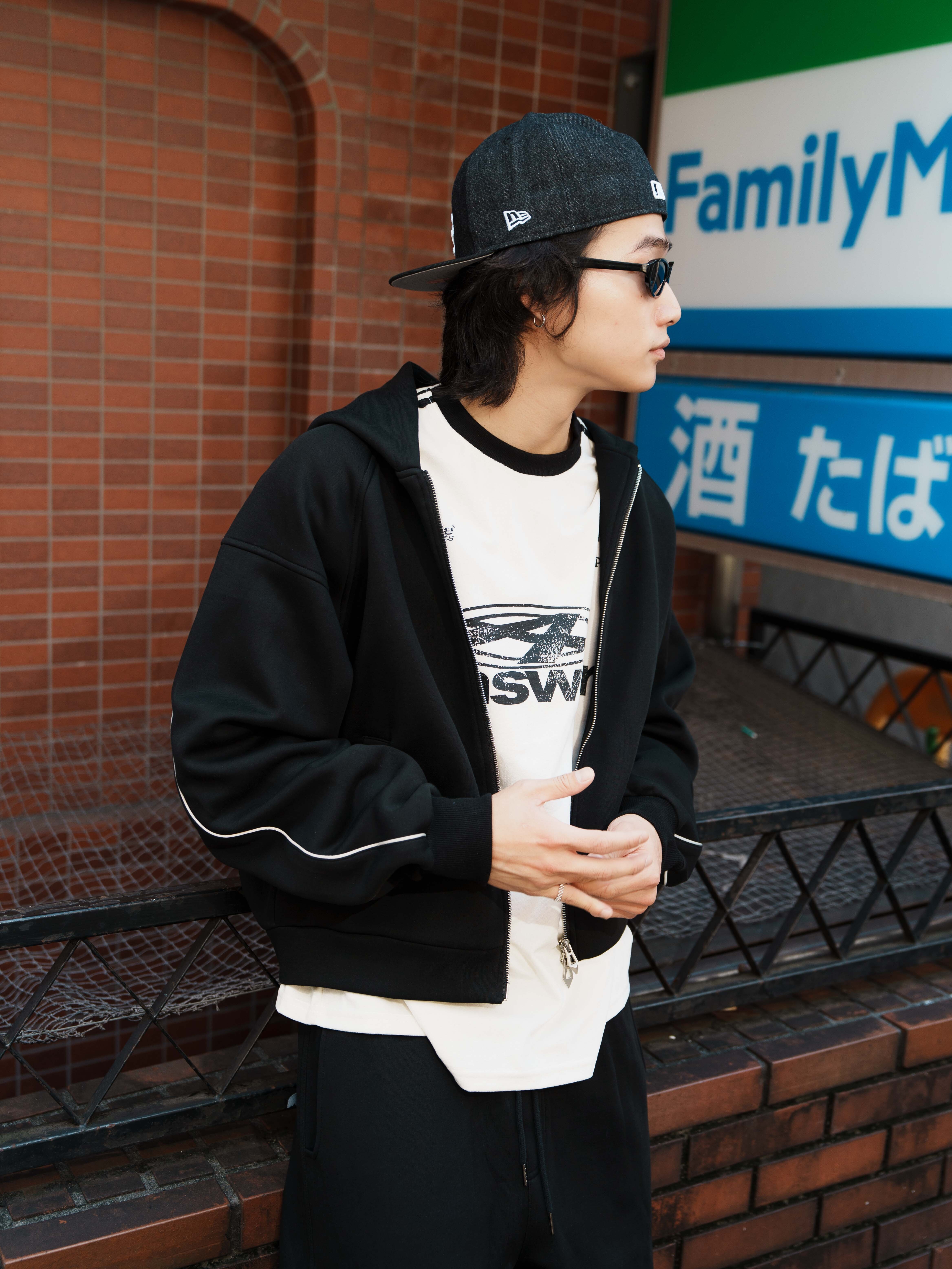 SIMON MADE OW-2505 反光軌跡 果凍棉 BOXY 棉外套