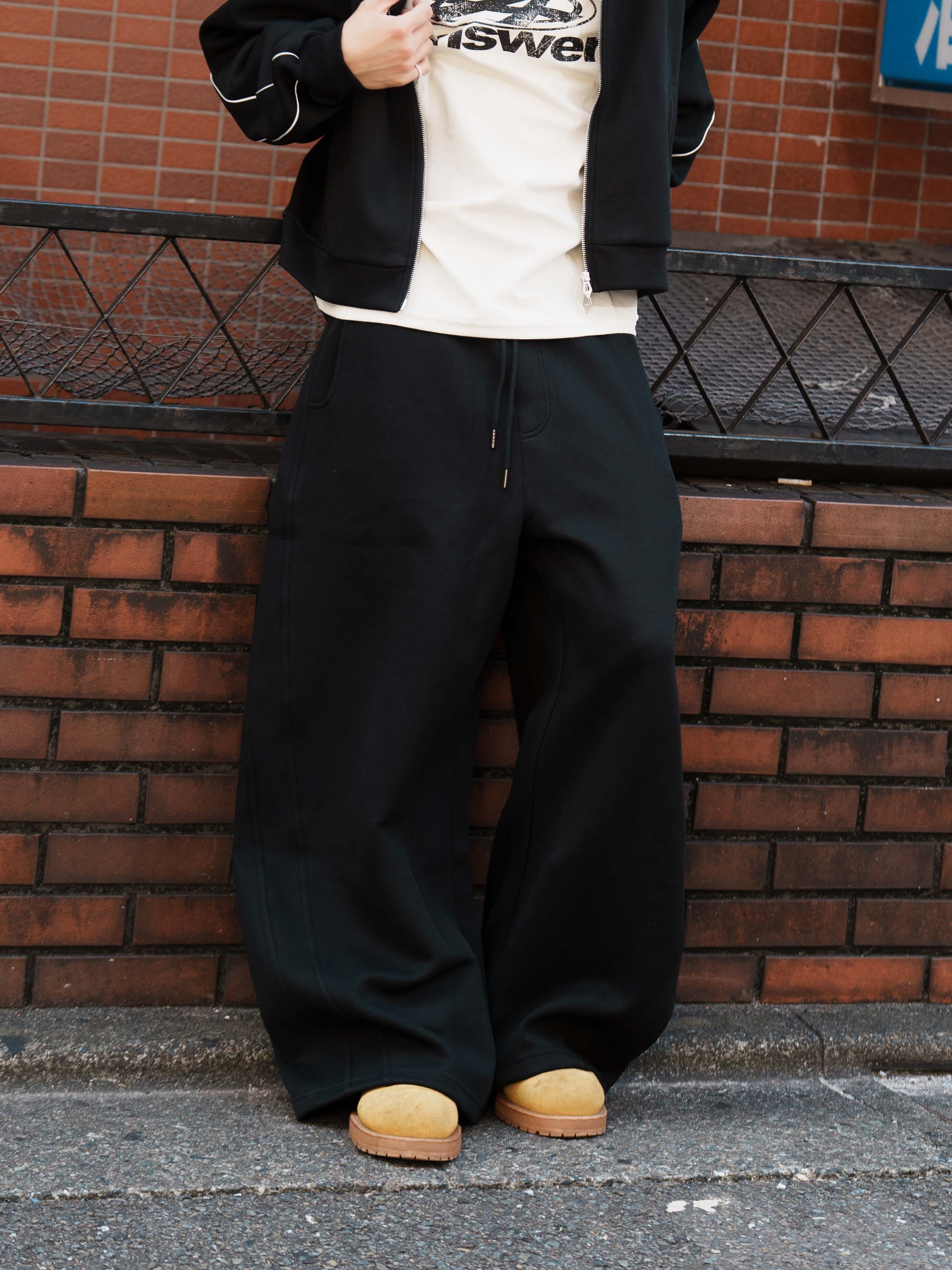 SIMON MADE BW-2515 HELIX 螺旋 纏繞 果凍棉 棉褲