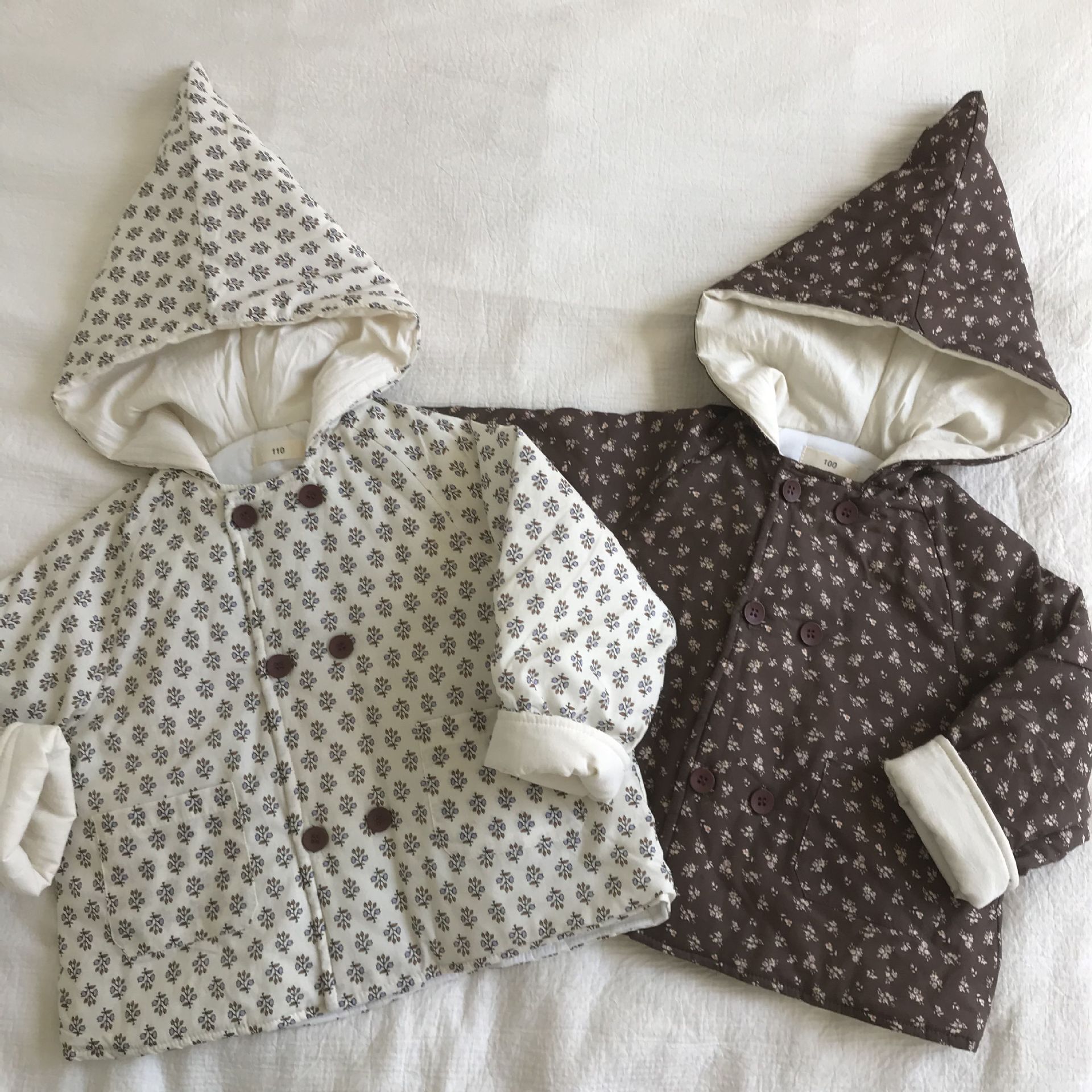 碎花巫師帽加厚外套(80-150)