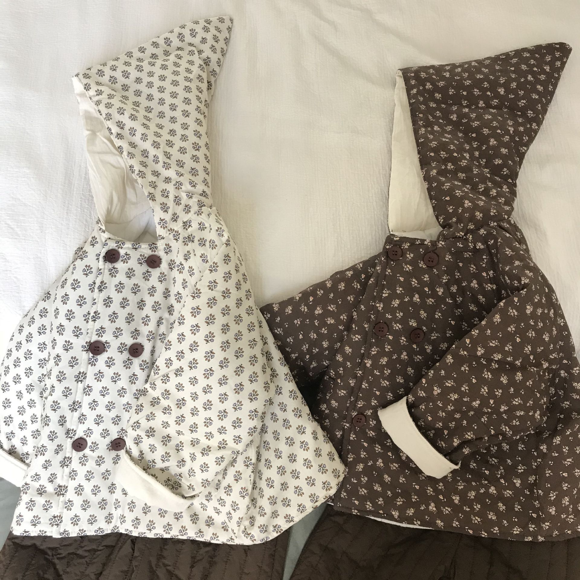 碎花巫師帽加厚外套(80-150)