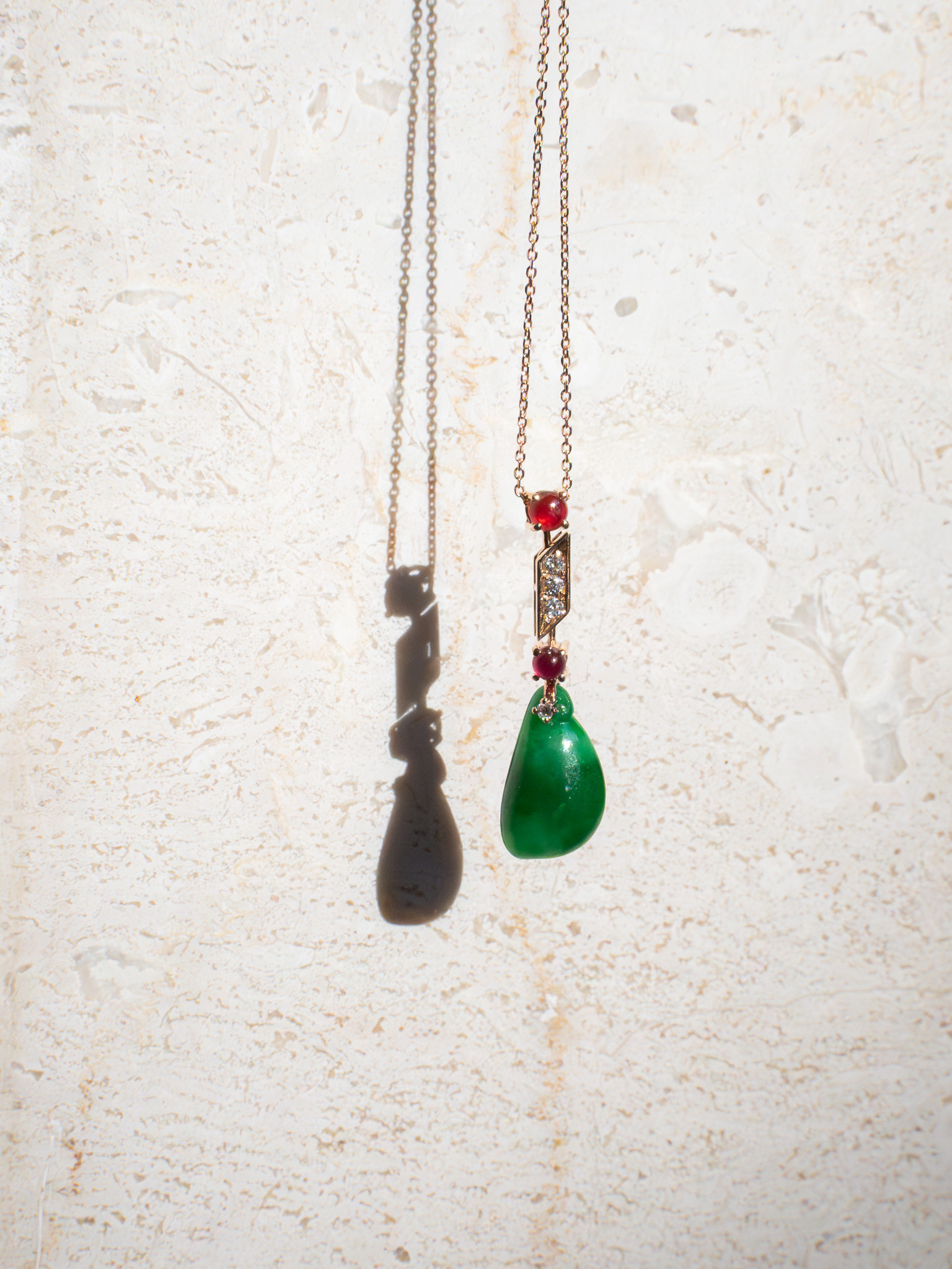 （特惠）翡翠紅寶項鍊