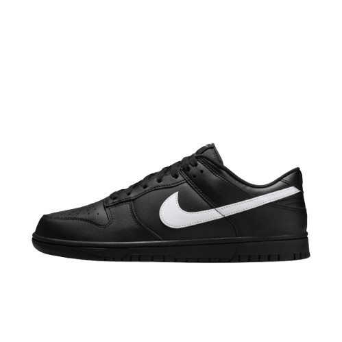 Nike Dunk Low "White Swoosh" 黑底白勾 男鞋 IO7606-010 X