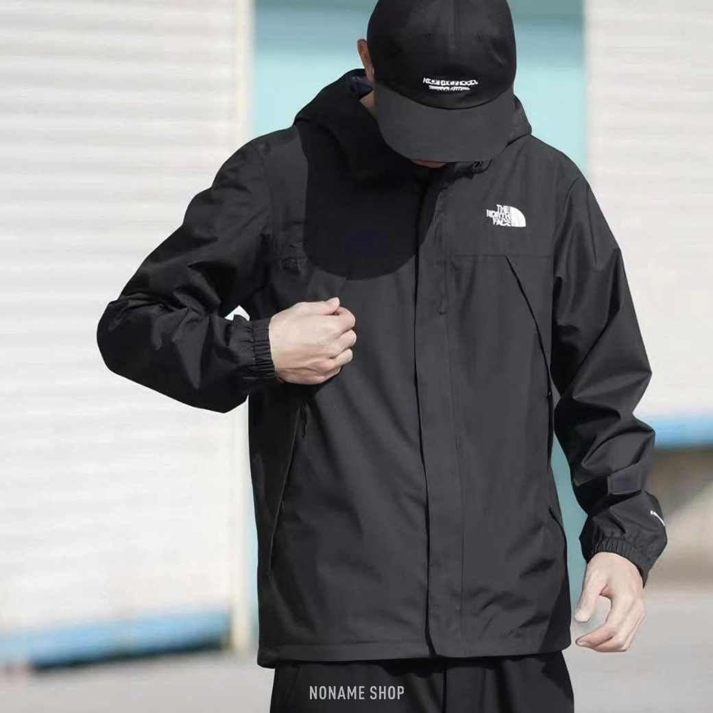THE NORTH FACE ANTORA TNF 經典LOGO 防水 防風 連帽 外套 黑色 (男款)