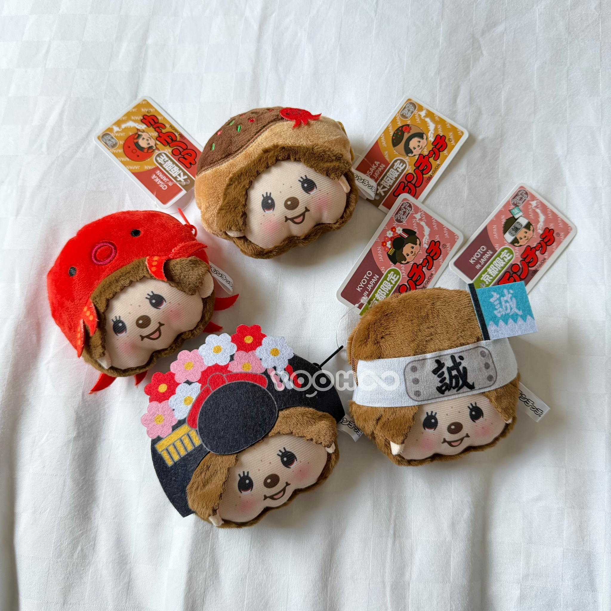 預購┃大阪 京都 限定 Monchhichi 夢奇奇 章魚 章魚燒 大頭 零錢包