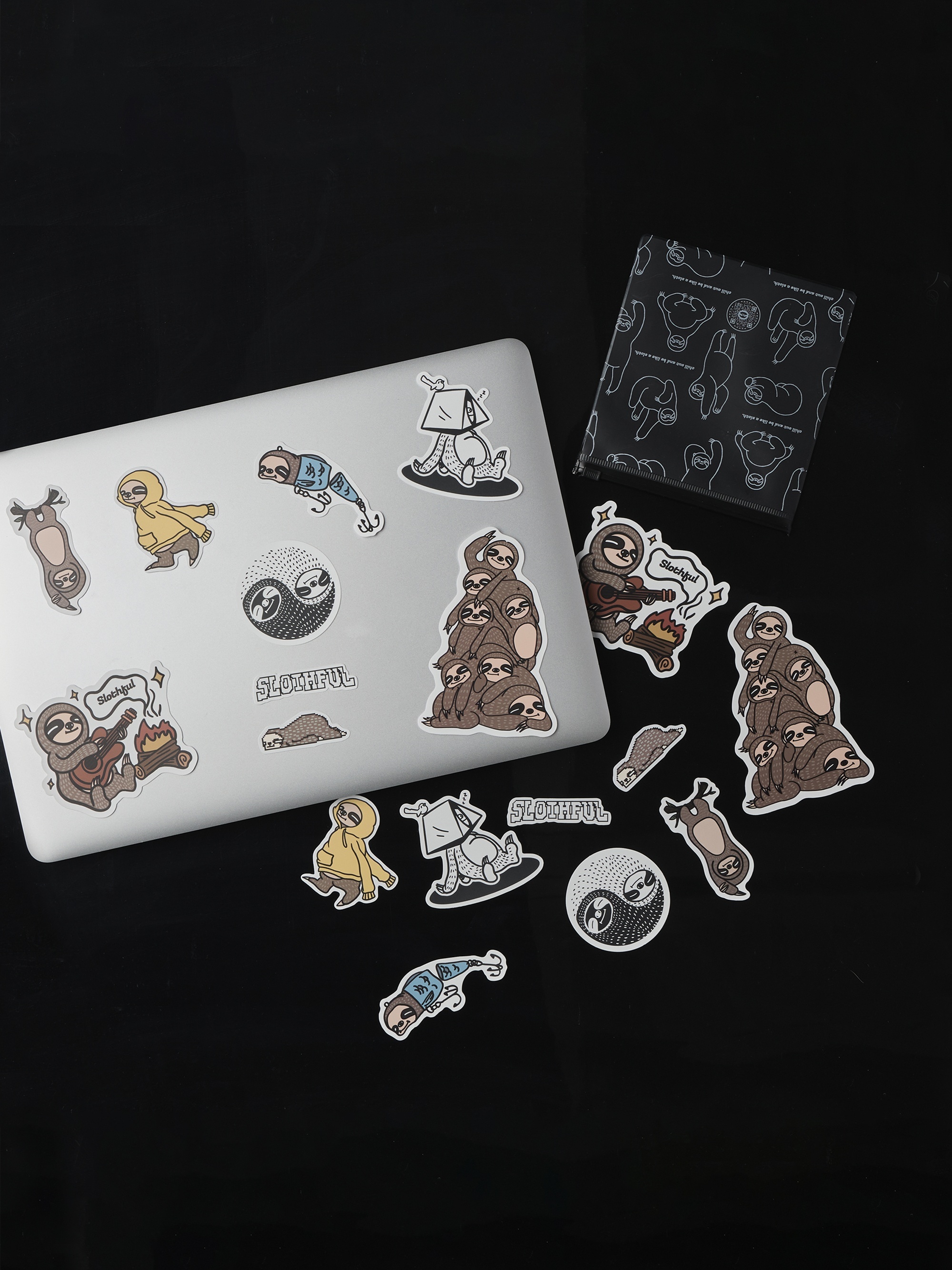 樹懶防水貼紙組(9入)