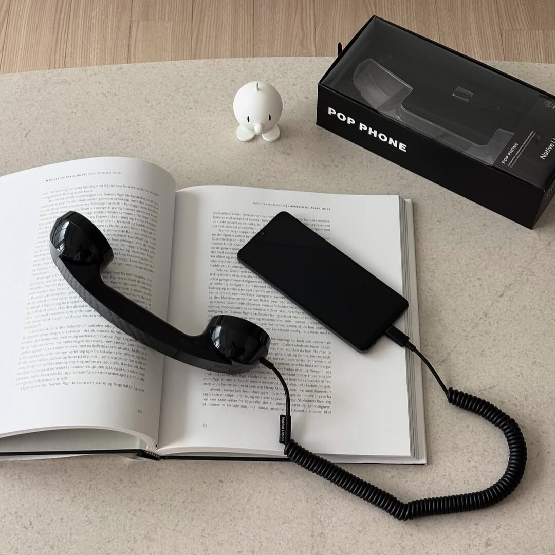 POP PHONE 復古話筒 - 鋼琴黑