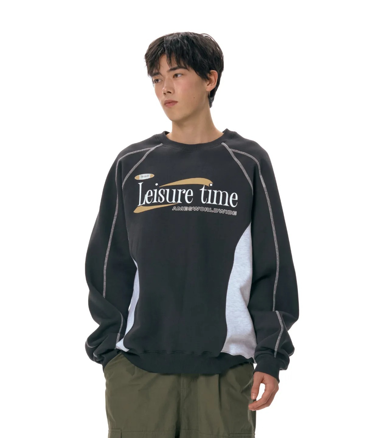 AMES WORLDWIDE LEISURE TIME LOGO SWEATSHIRT
