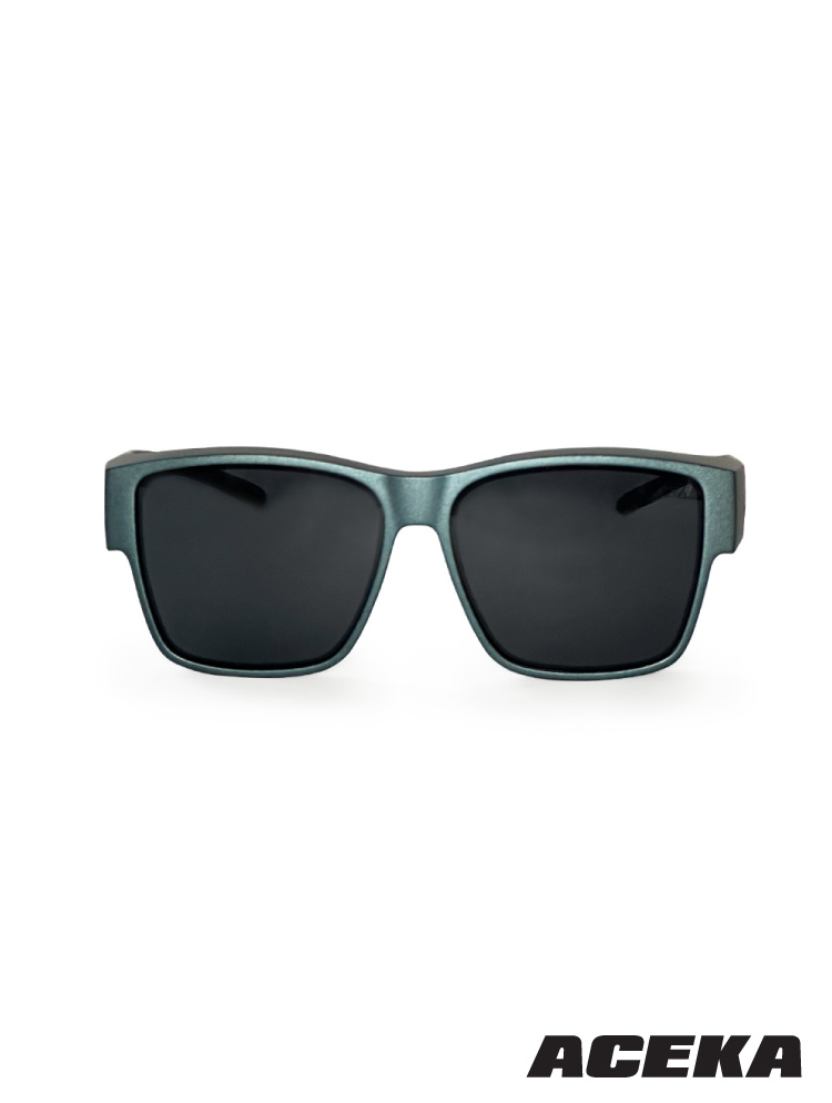 TRENDY 鈦霧星藍偏光墨鏡(包覆式套鏡)