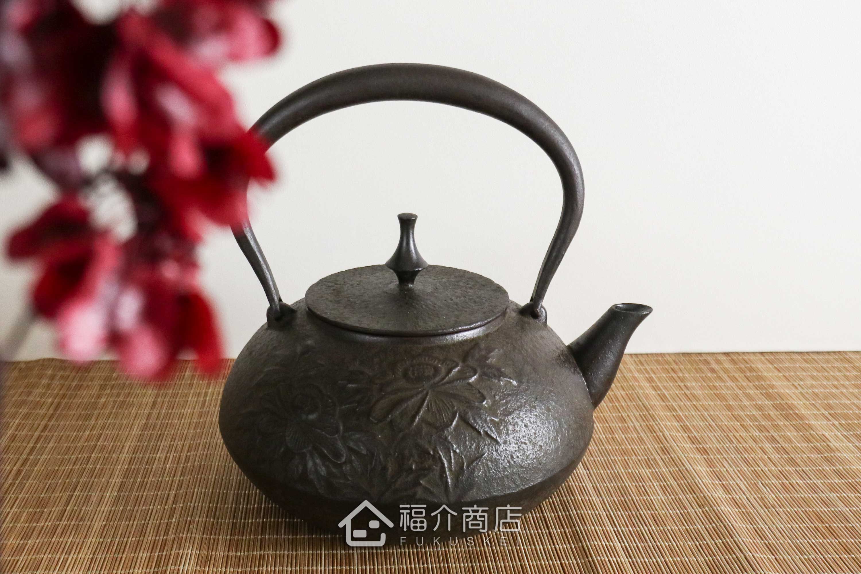 福介商店｜【佐藤勝久】平丸型牡丹鐵壺1.5L