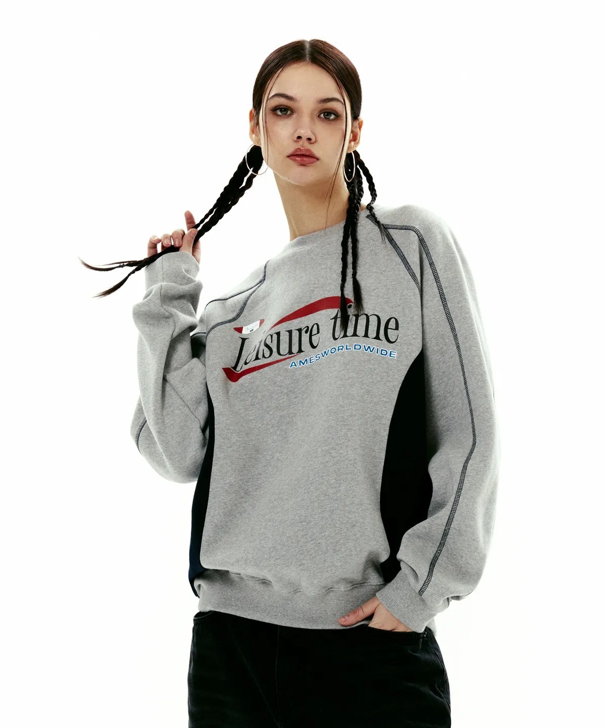 AMES WORLDWIDE LEISURE TIME LOGO SWEATSHIRT