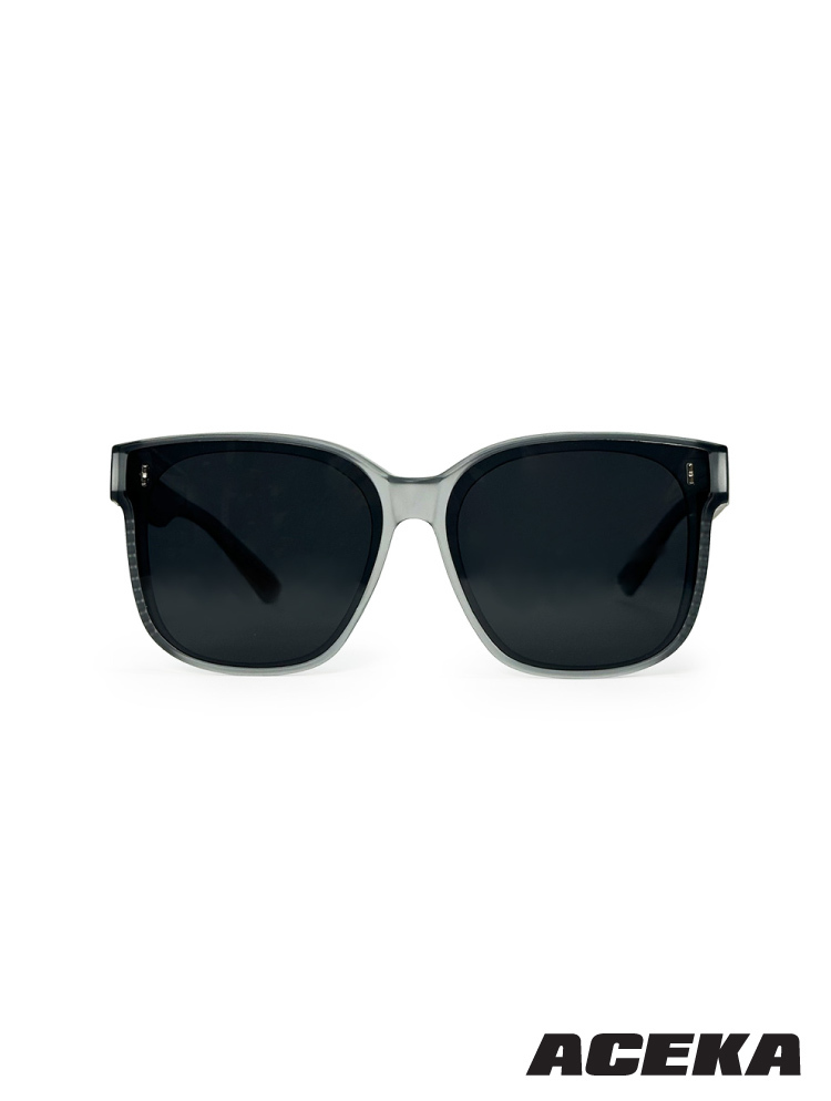 TRENDY 琉光銀霧偏光墨鏡(包覆式套鏡)