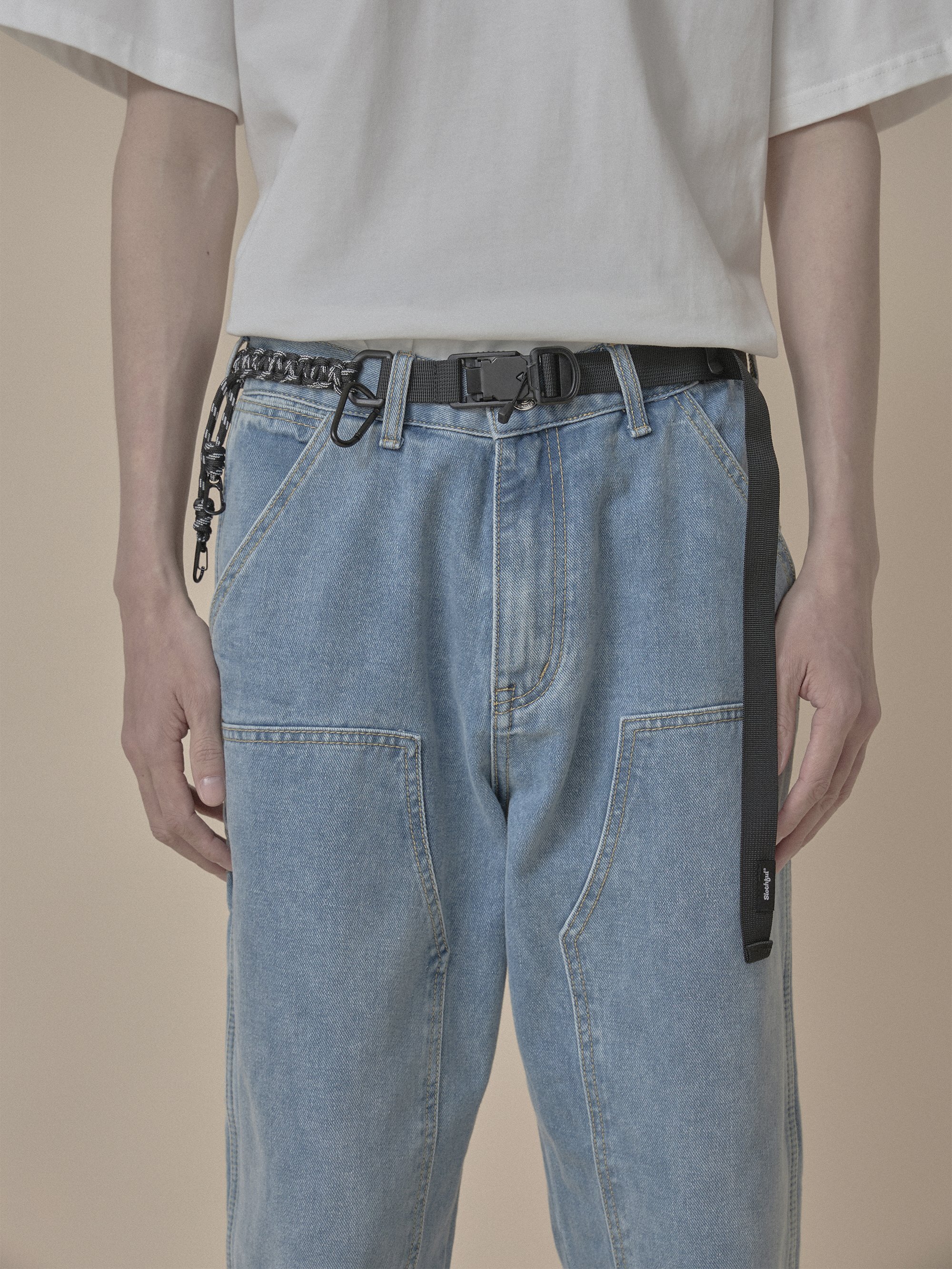 編織扣環磁吸腰帶