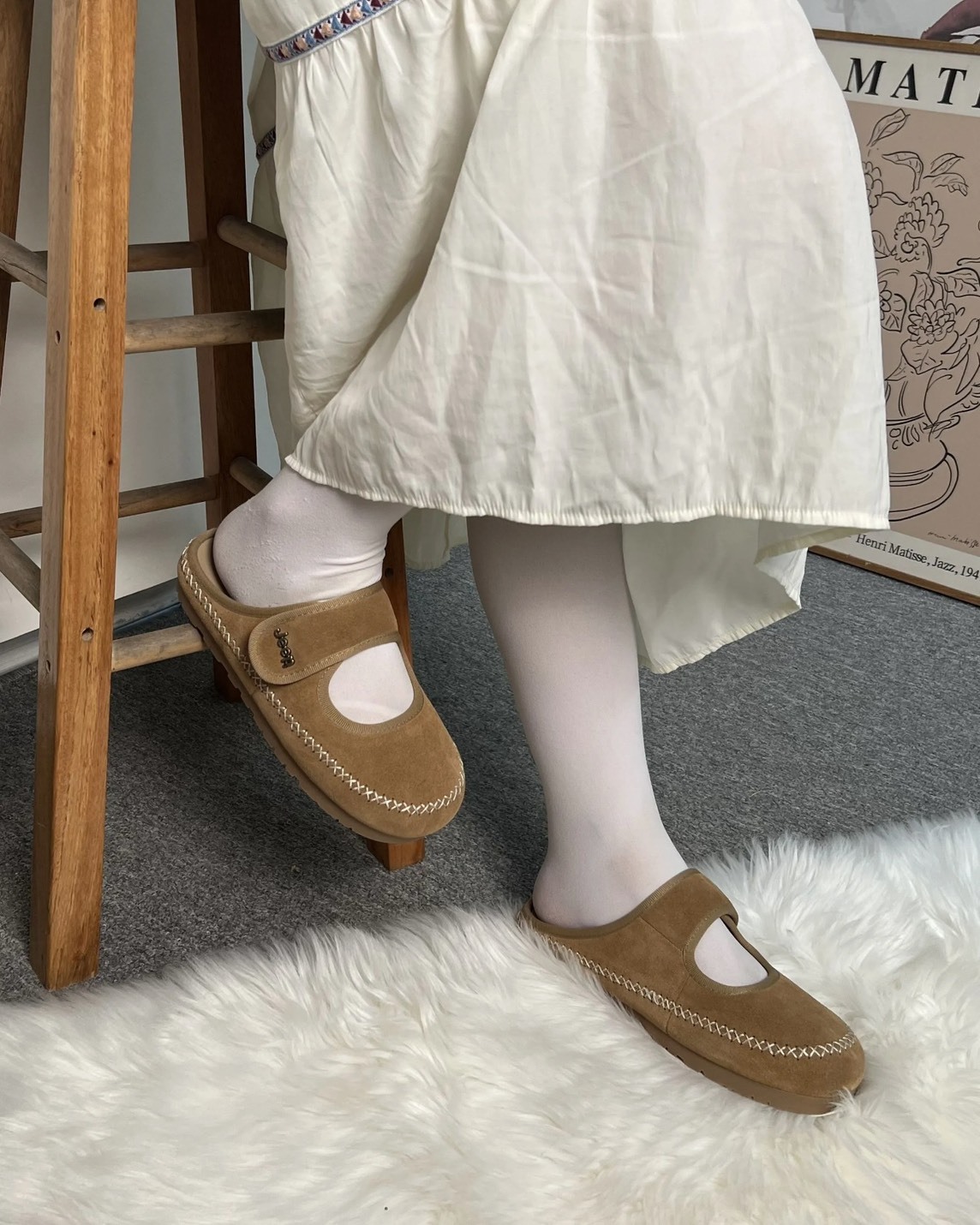 【預購】JEEP 明線魔鬼氈勃肯鞋 2色 P654W14261