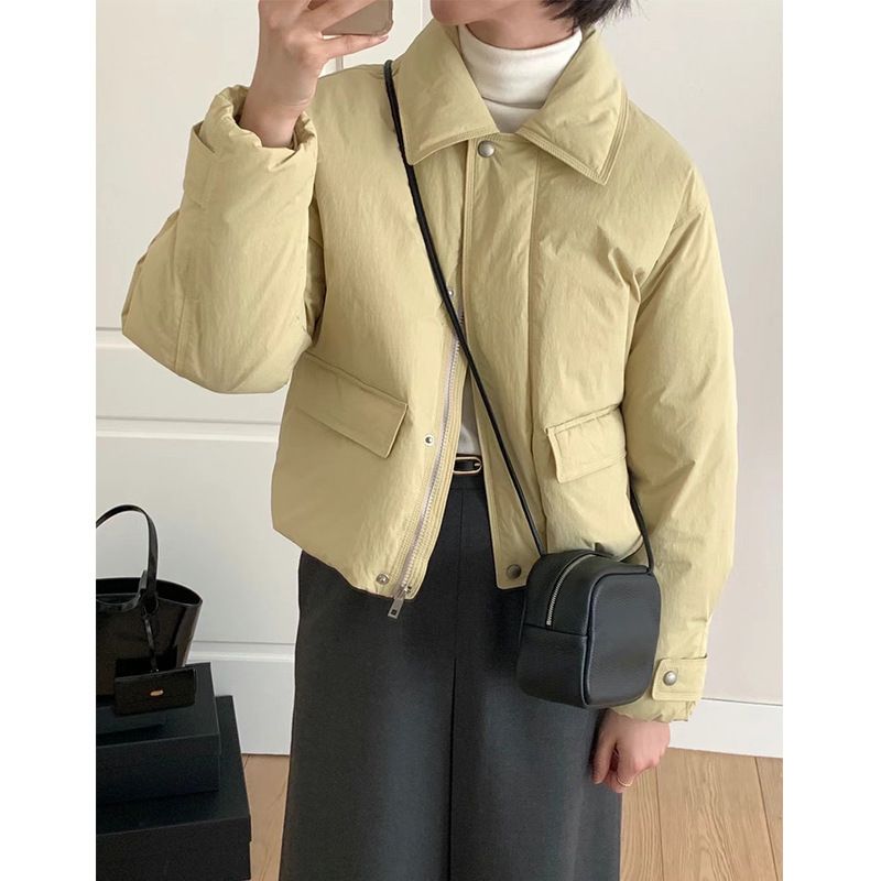 ᴷᴼᴿᴱᴬ 🇰🇷 經典多色翻領白鴨絨加厚短版羽絨外套（四色）