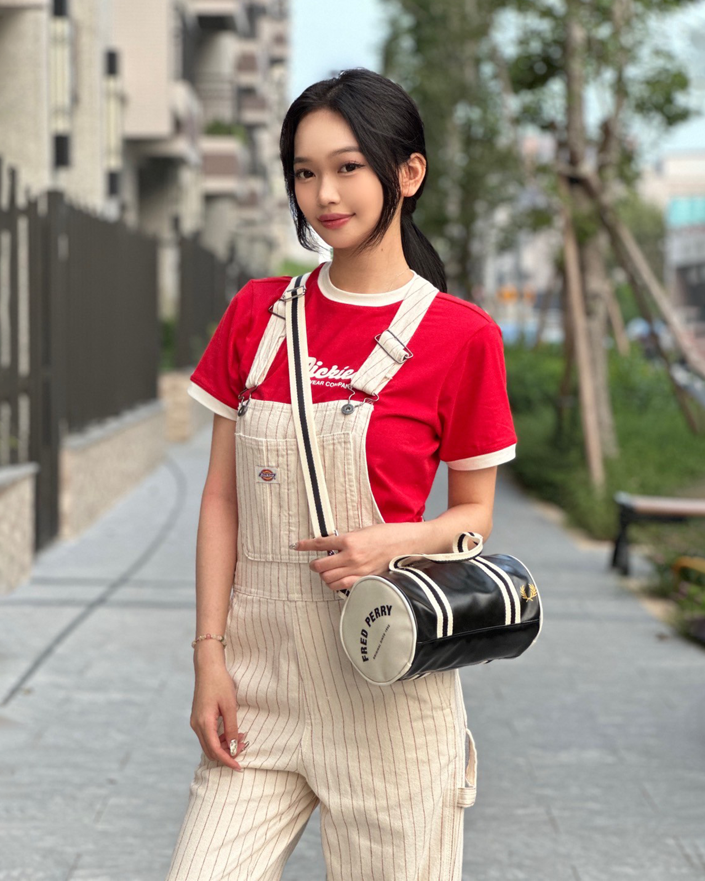 Fred Perry 迷你 水桶包 斜背包