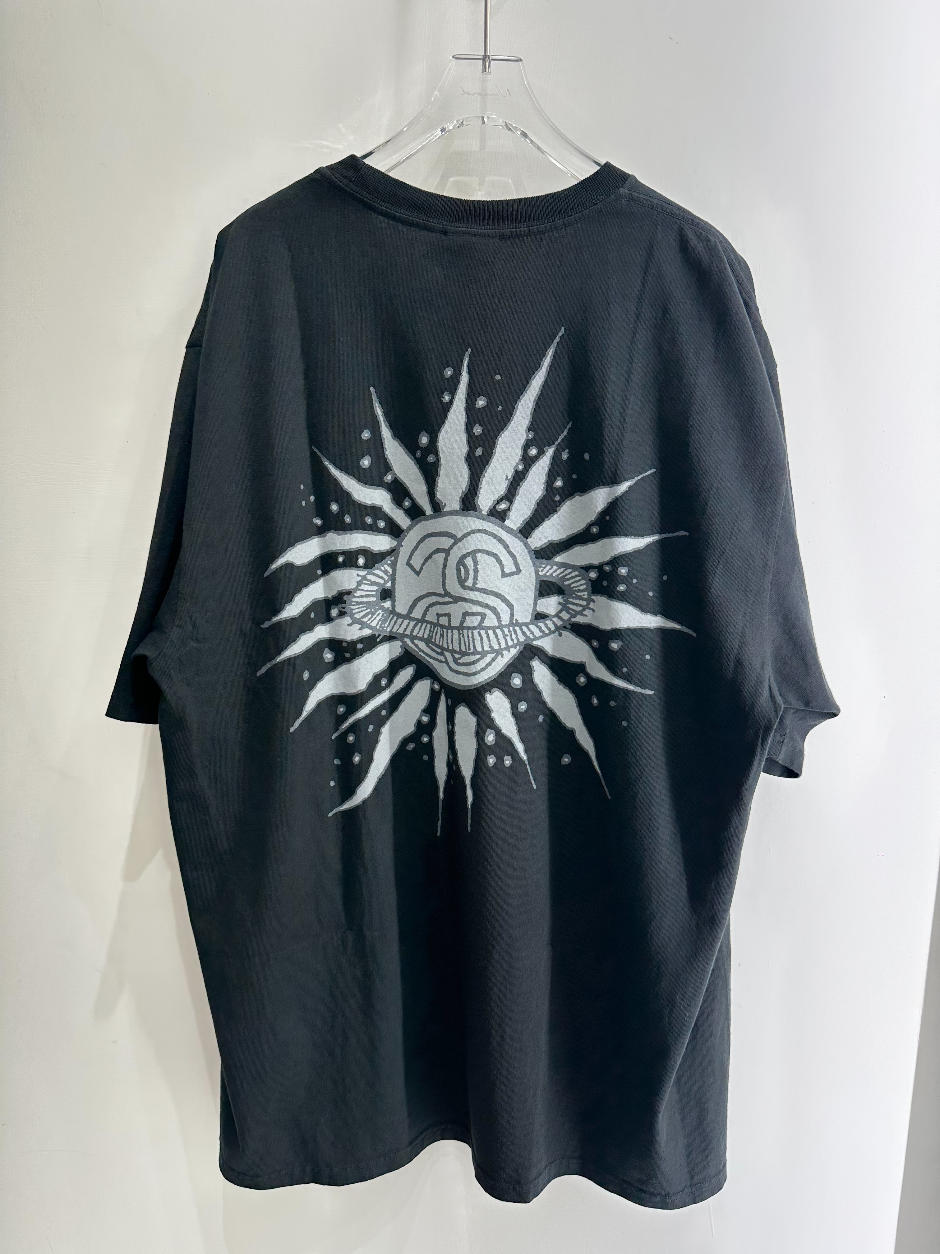 STUSSY LOOK BEYOND TEE PIGMENT DYED 太陽 雙S 水洗 短T