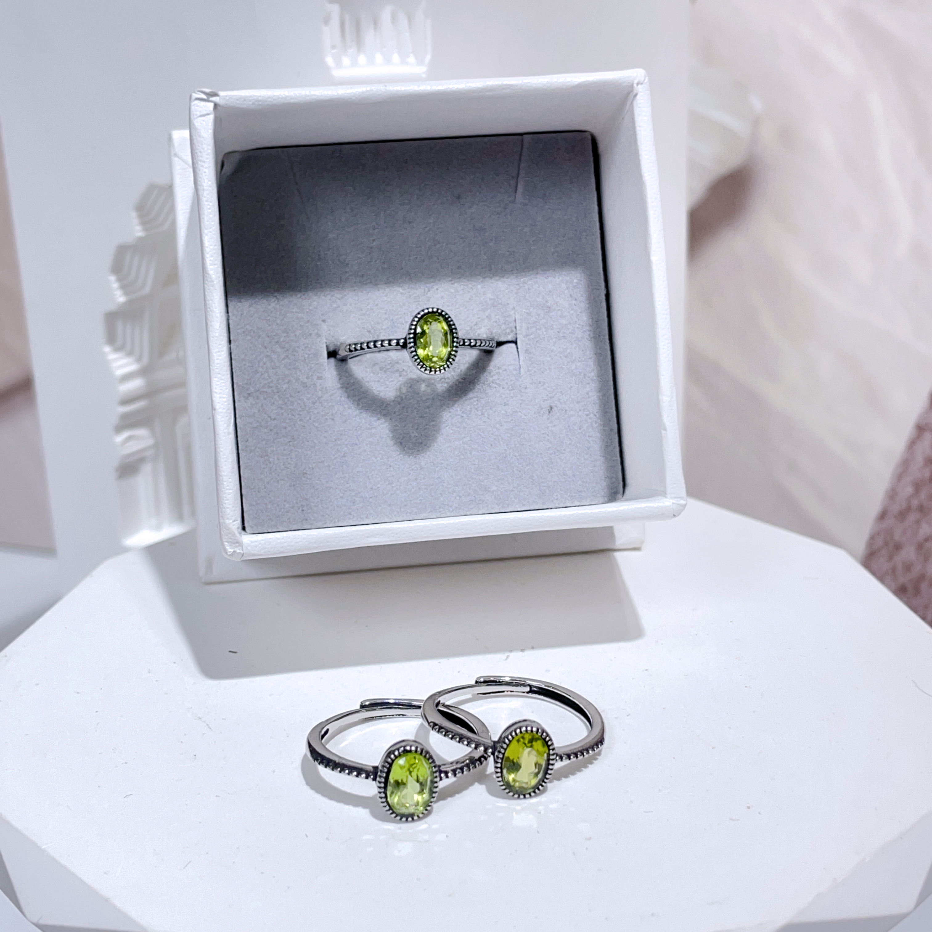 F114 鑽切橄欖石戒指