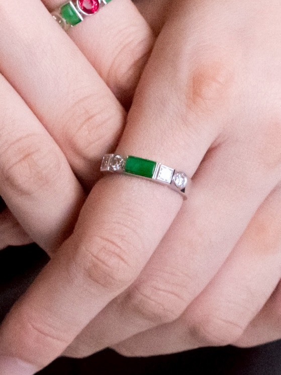 （特惠）鑽石翡翠戒指