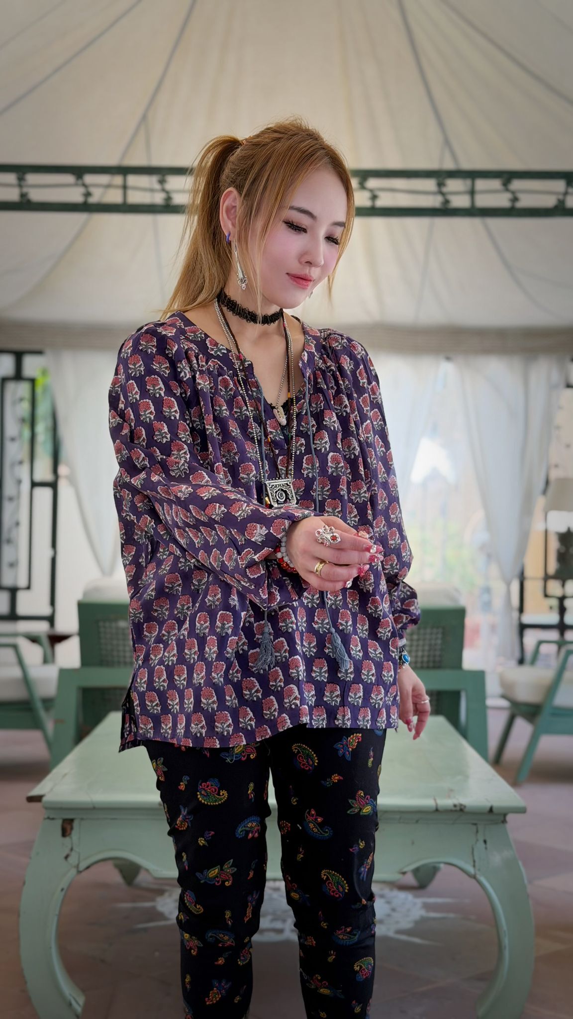 [訂貨] (印度直送 大約3-5星期) Macrame Top - K156 (1027live)