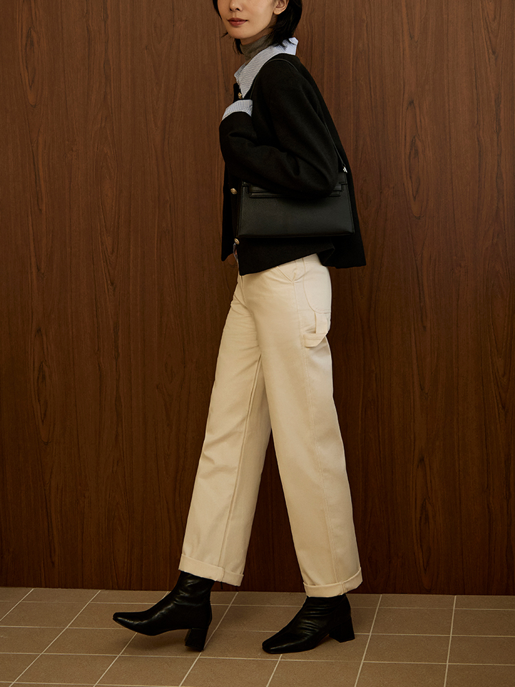 SALE800 OH!HER 細節直筒棉質休閒褲